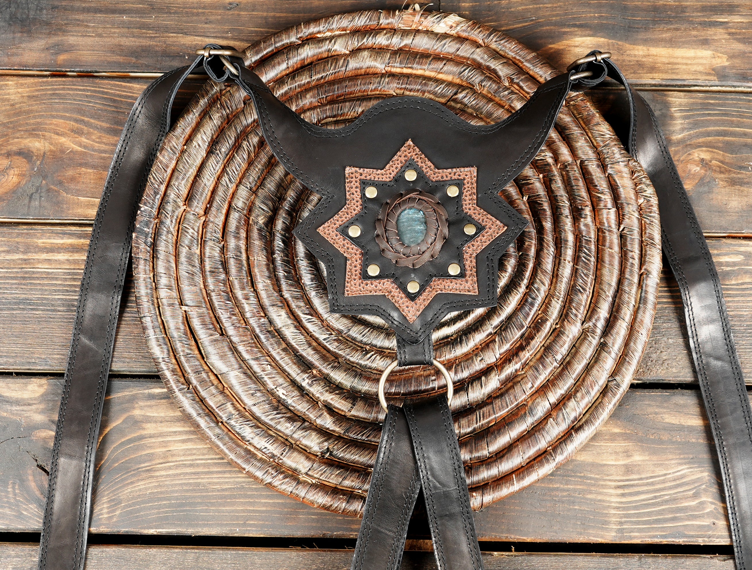 Leather Burning Man Holster Bag Chocolate Festival Holster Bag Shoulder Holster Bag Harness Double Phone Holster Bag with biker bag