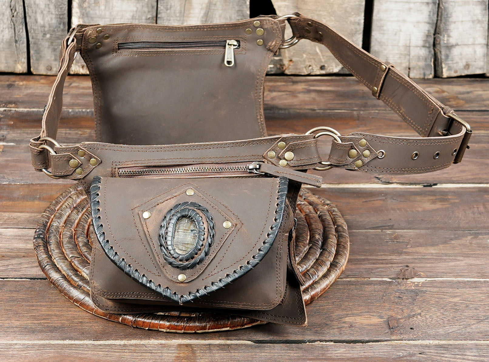 Leather Holster and Hip Bag