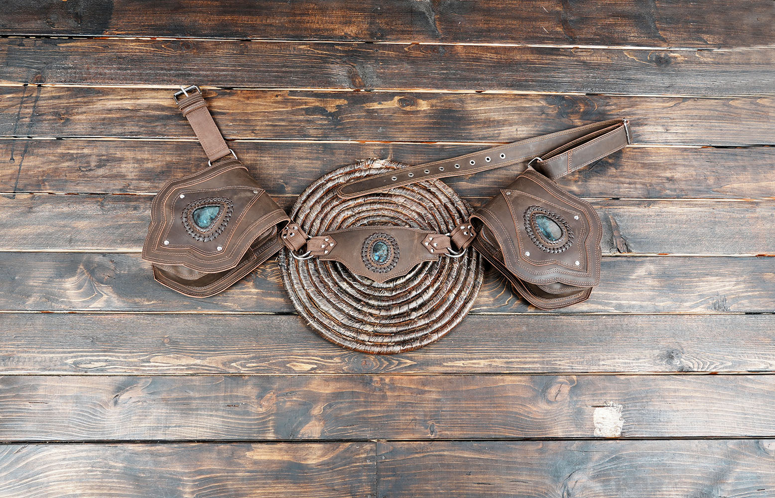 बोहो स्टीमपङ्क् कमरमेखला – वास्तविकचर्मणा सह हस्तनिर्मितं (LT-NS-WB-6025)