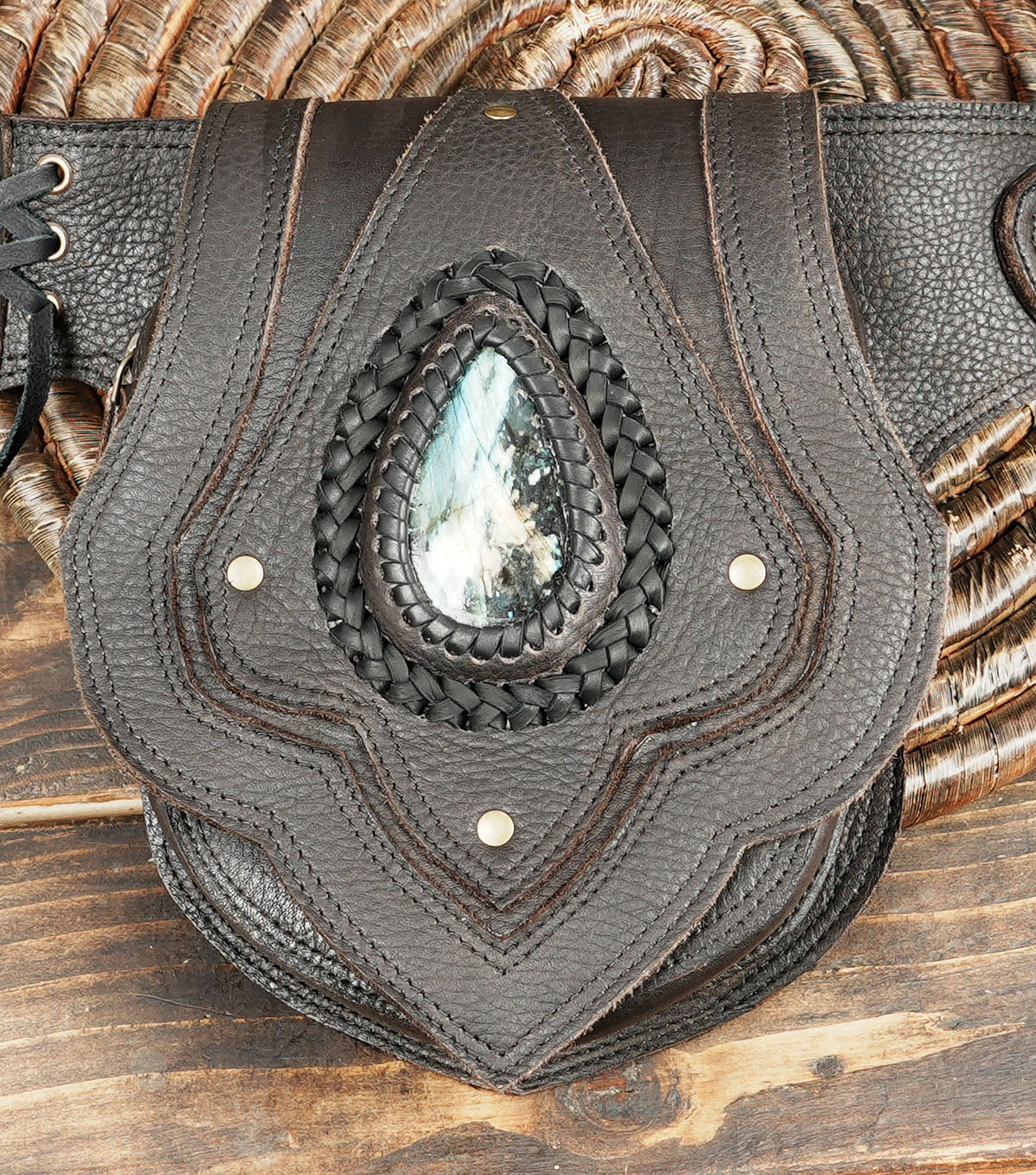 Leather Utility Belt Pouch: Festival Hip Bag with Adjustable Strap leather uitility bag for men and women both 
