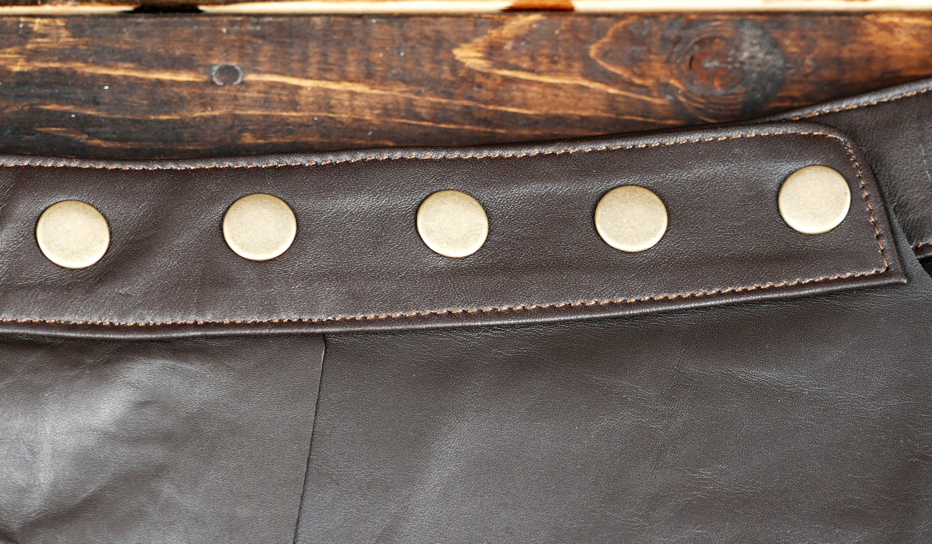 Handmade Black Leather Skirt – Rustic, Tribal & Alternative Festival Wear (LT-AB-SKT-6024)