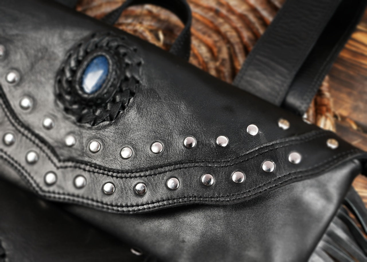 Leather Fringe Backpack