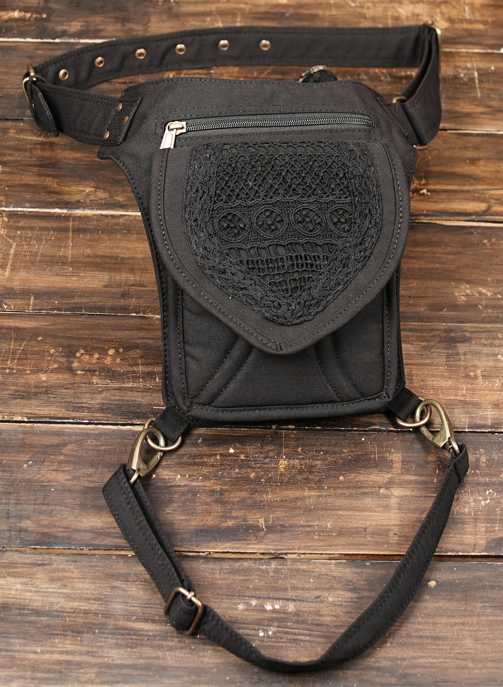 Woman cotton  Belt Pouch bag, bike belt bag, Hip Bag, utility belt, thigh bag, waist Bag, Hip Holster, gift for her