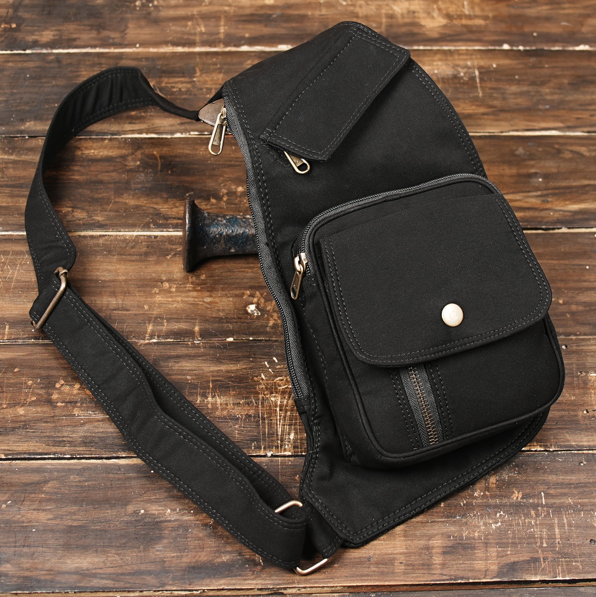 Festival cotton holster bag with utility design and crossbody fit