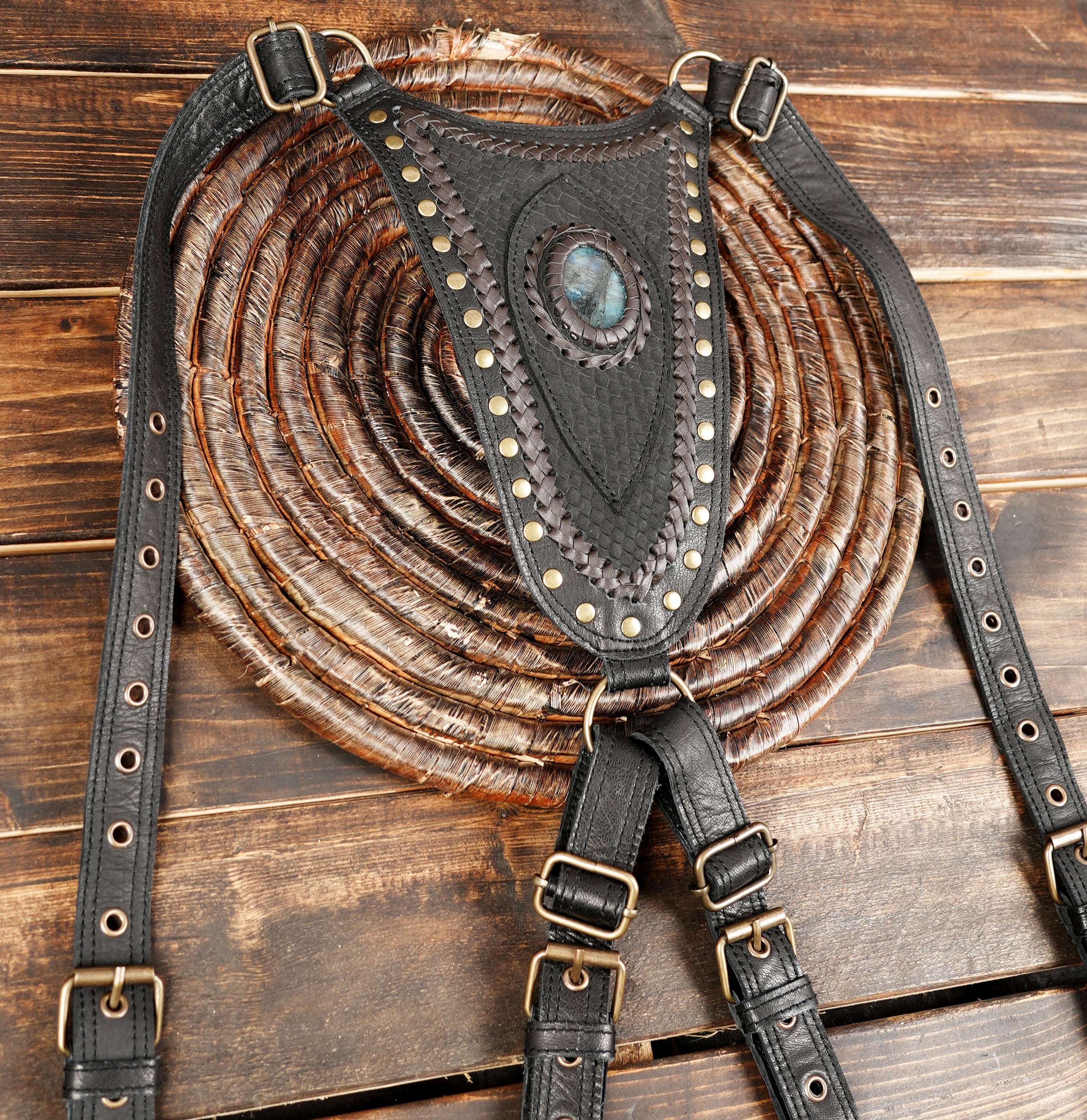 Artisan handmade steampunk holster bag for men and women