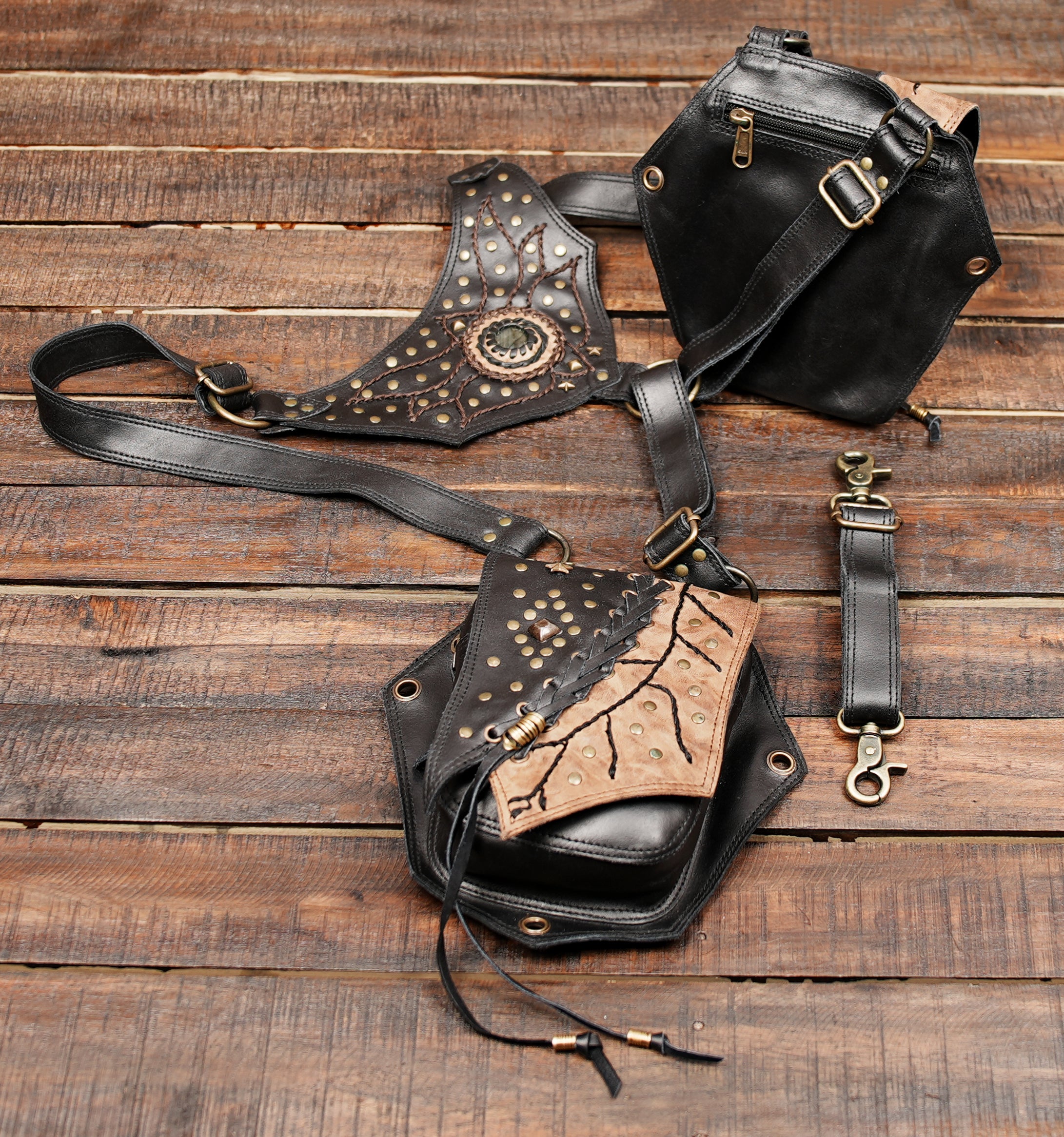 This Handmade Leather Holster Belt is a versatile accessory that blends functionality with bold style.