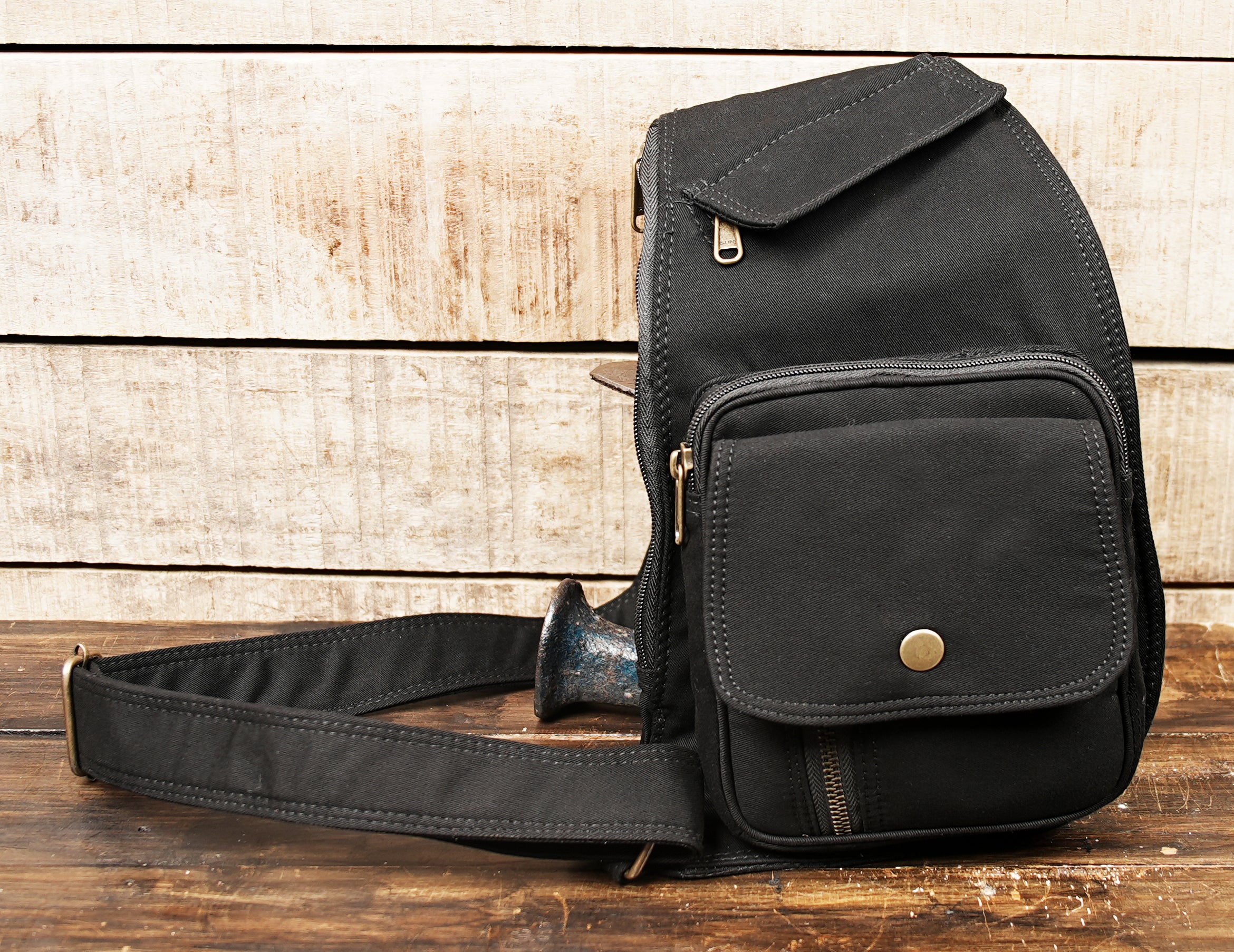 Total Cotton Crossbody Bag | Unisex, Spacious & Lightweight | Eco-Friendly & Stylish | Durable Travel Shoulder Bag with Zipper