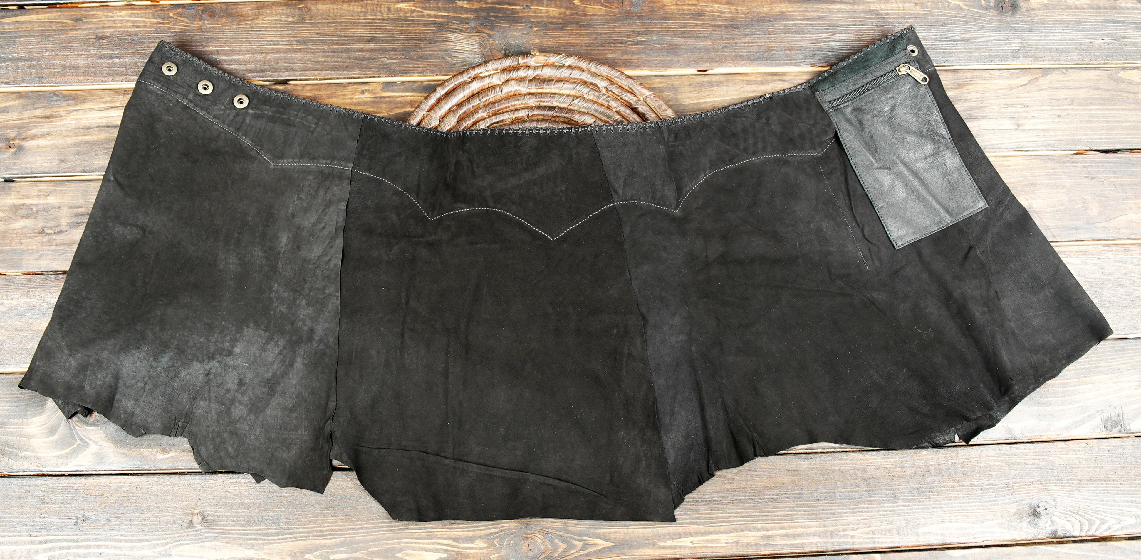 Tribal inspired handmade skirt with gemstone waistskirt