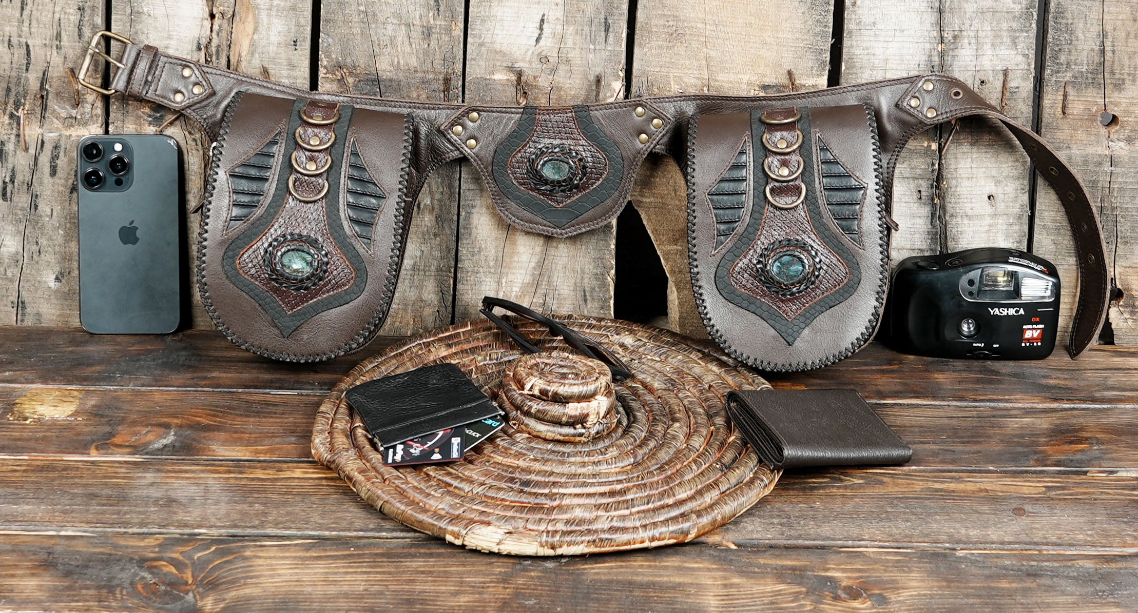 Dual pouch design for carrying essentials securely