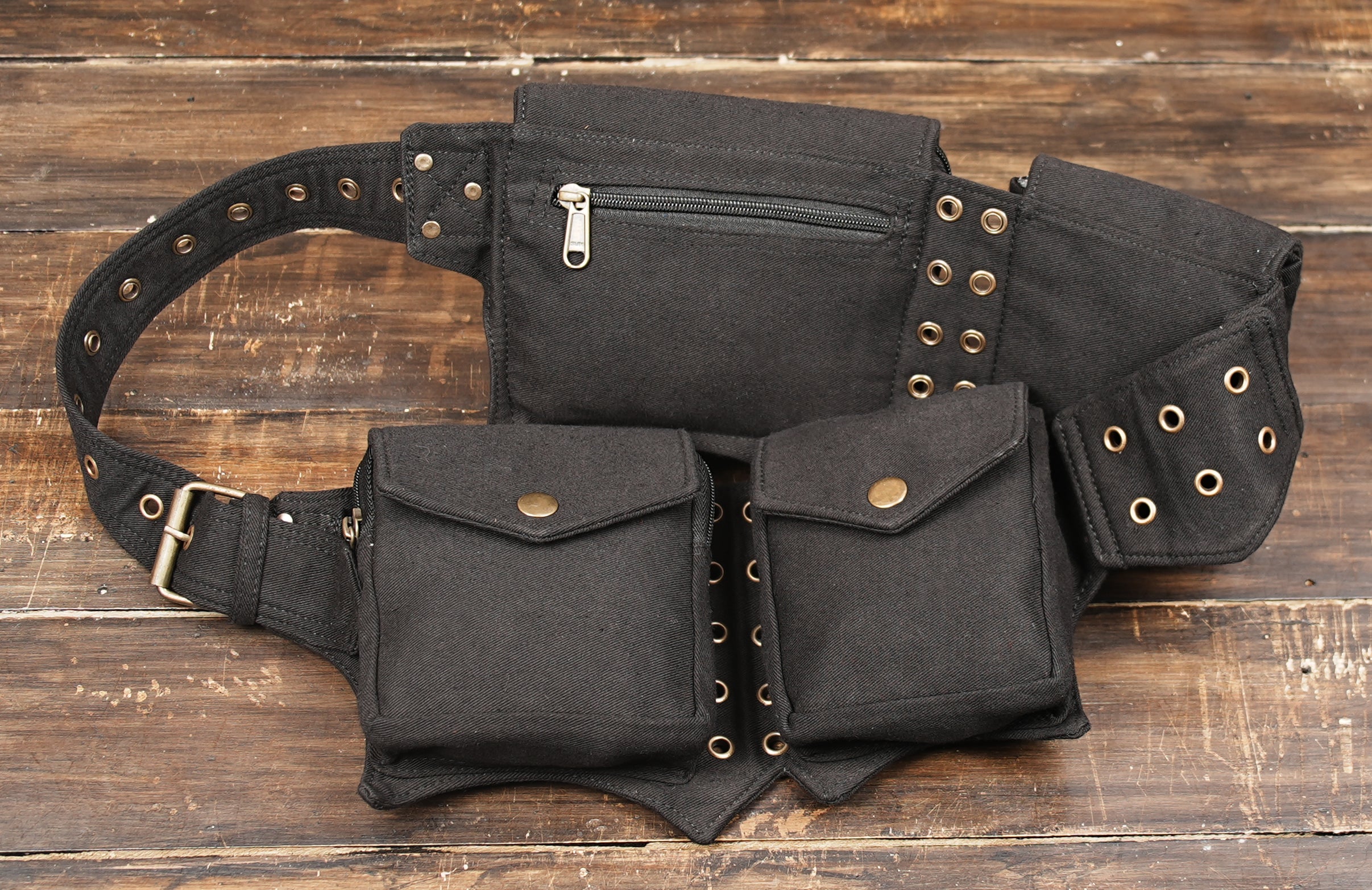  Waist Bag Black Color Leather Waist Pouch Big Size Trendy and Stylish Belt Bag Women