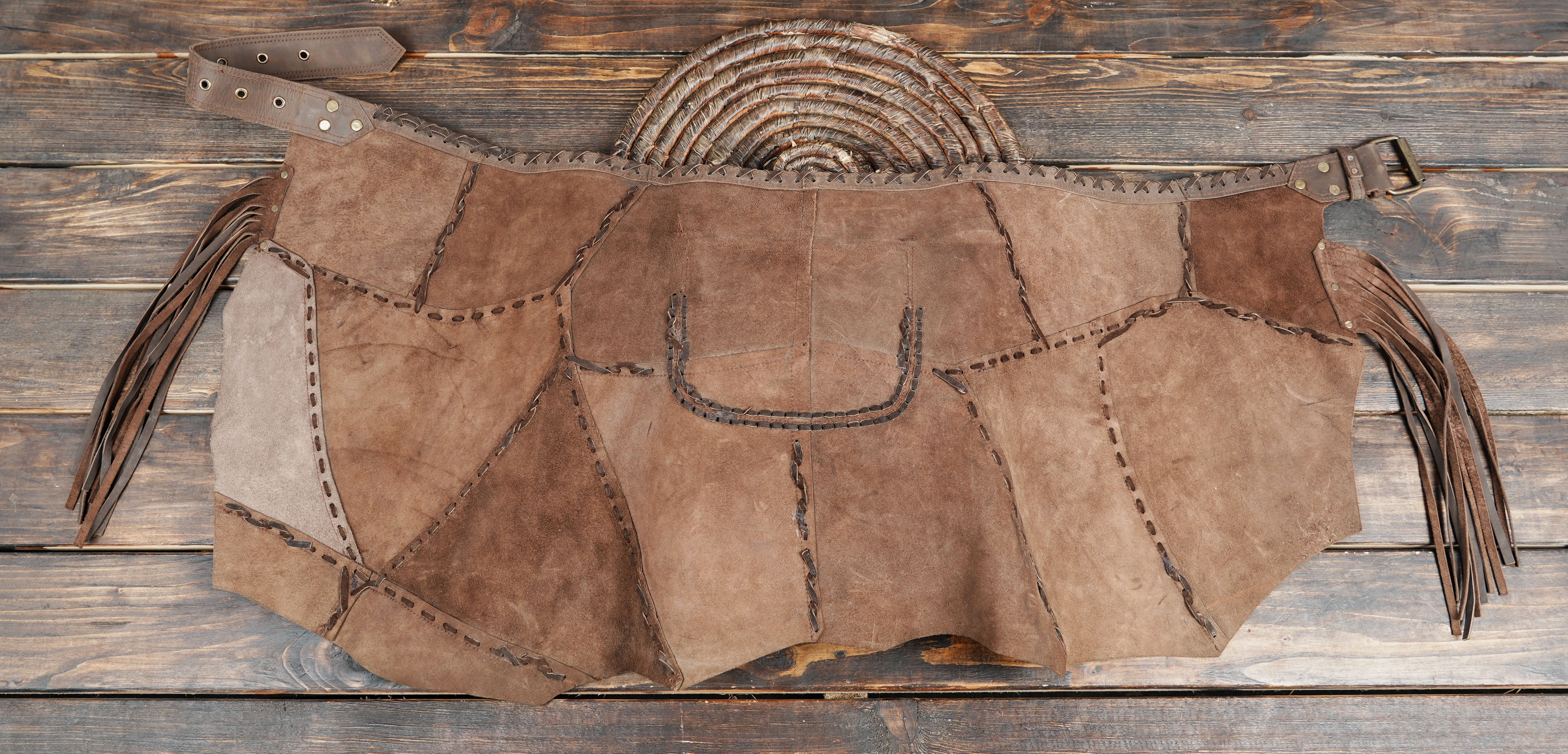 Beautifully hand-stitched for an authentic artisan feel.