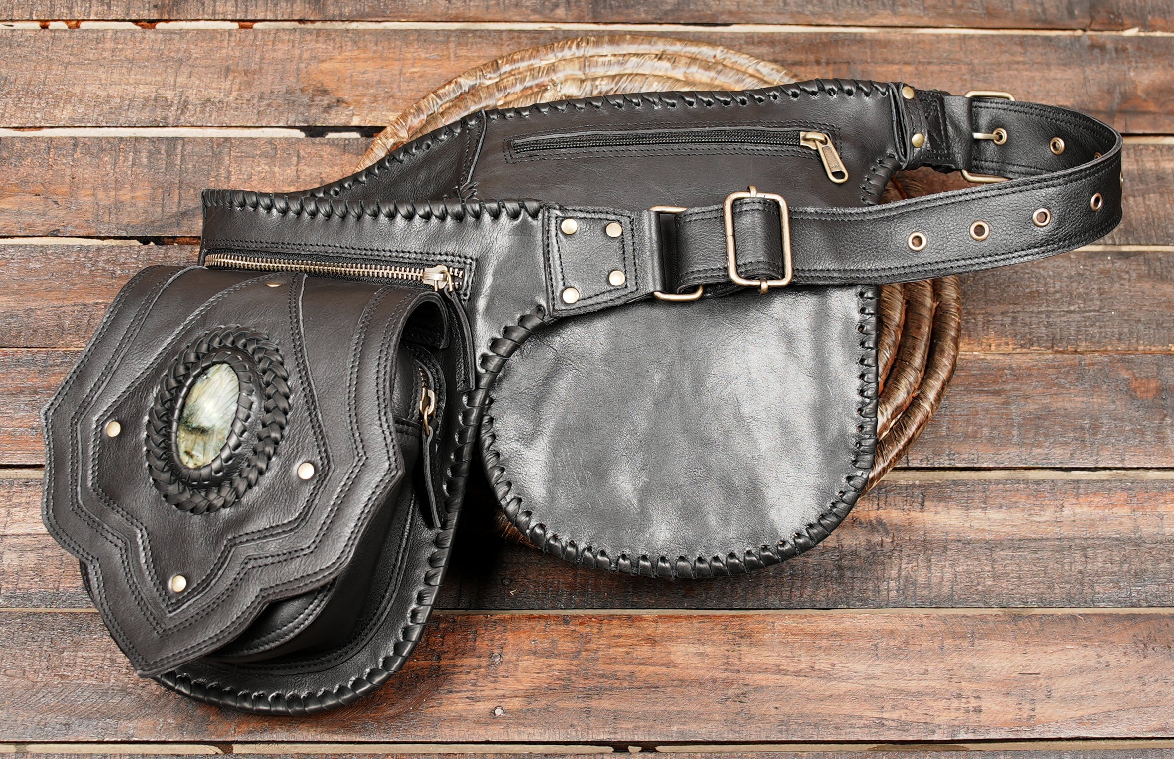 Premium Genuine Leather Wait Belt  (LT-AB-WB-6113)