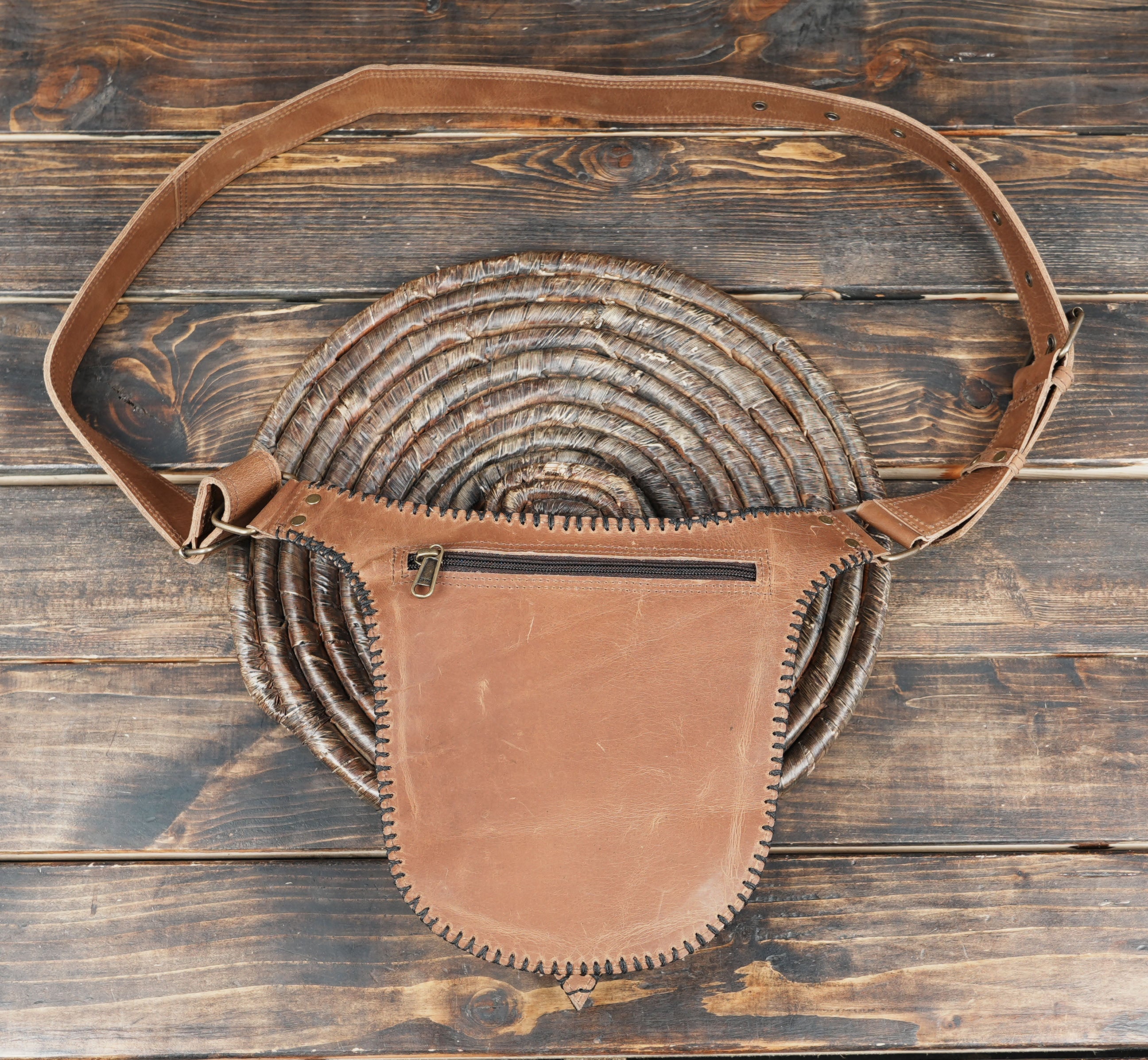 Festival leather belt for Burning Man or boho outfits