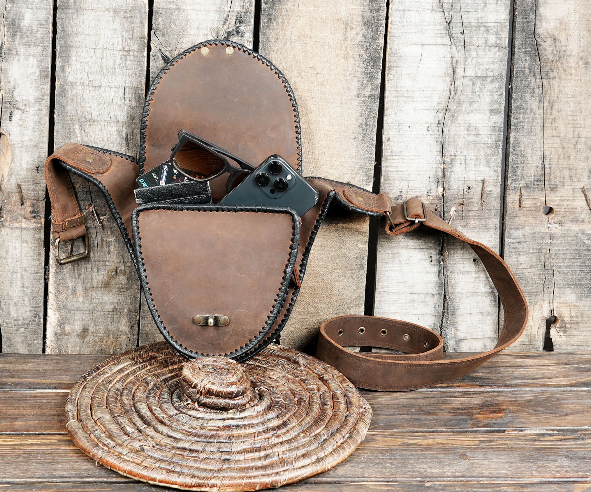 Compact pouch for phone, cash, wallet, and essentials