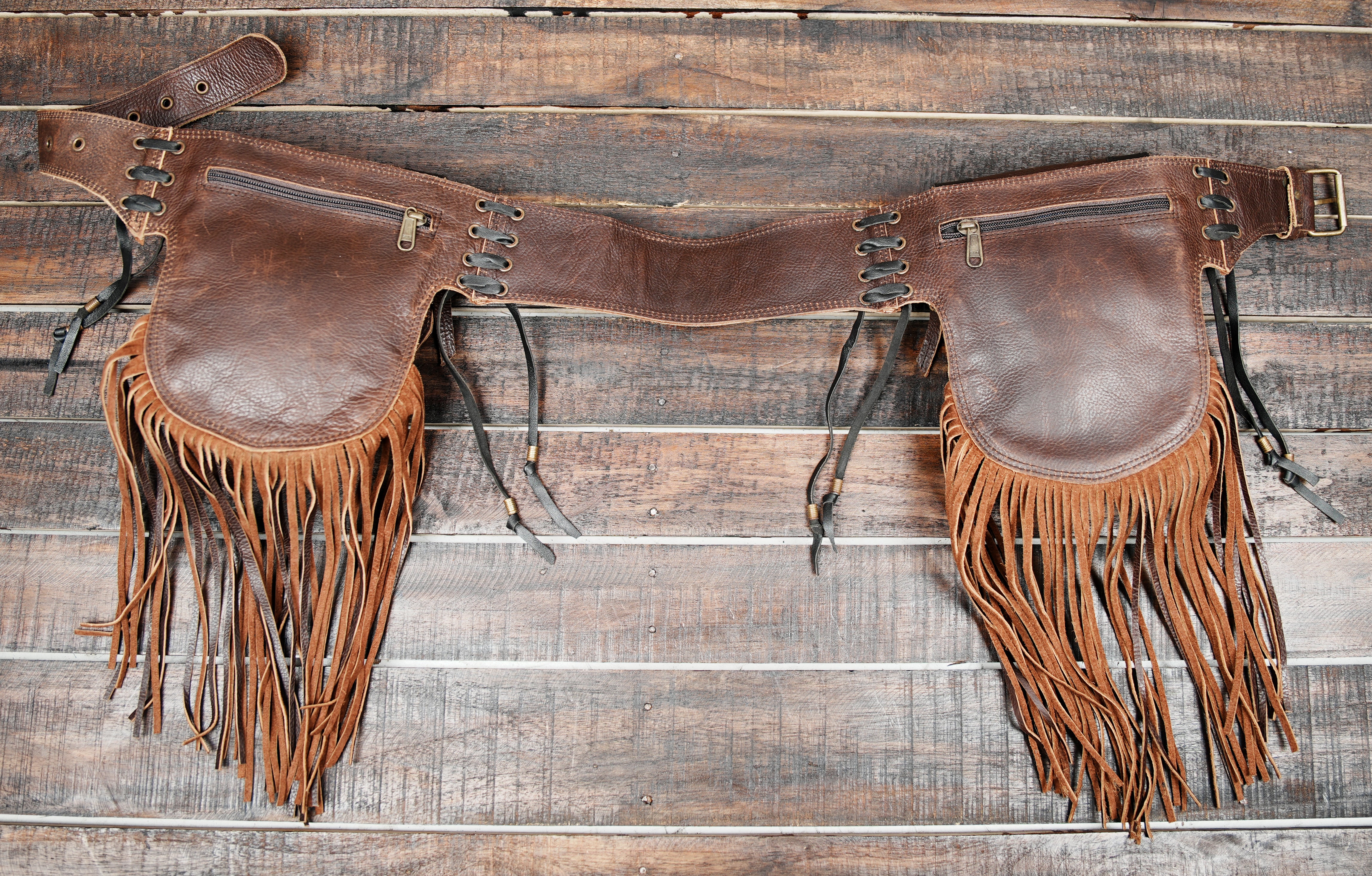 Detailed with rivets and laced sides for a steampunk edge