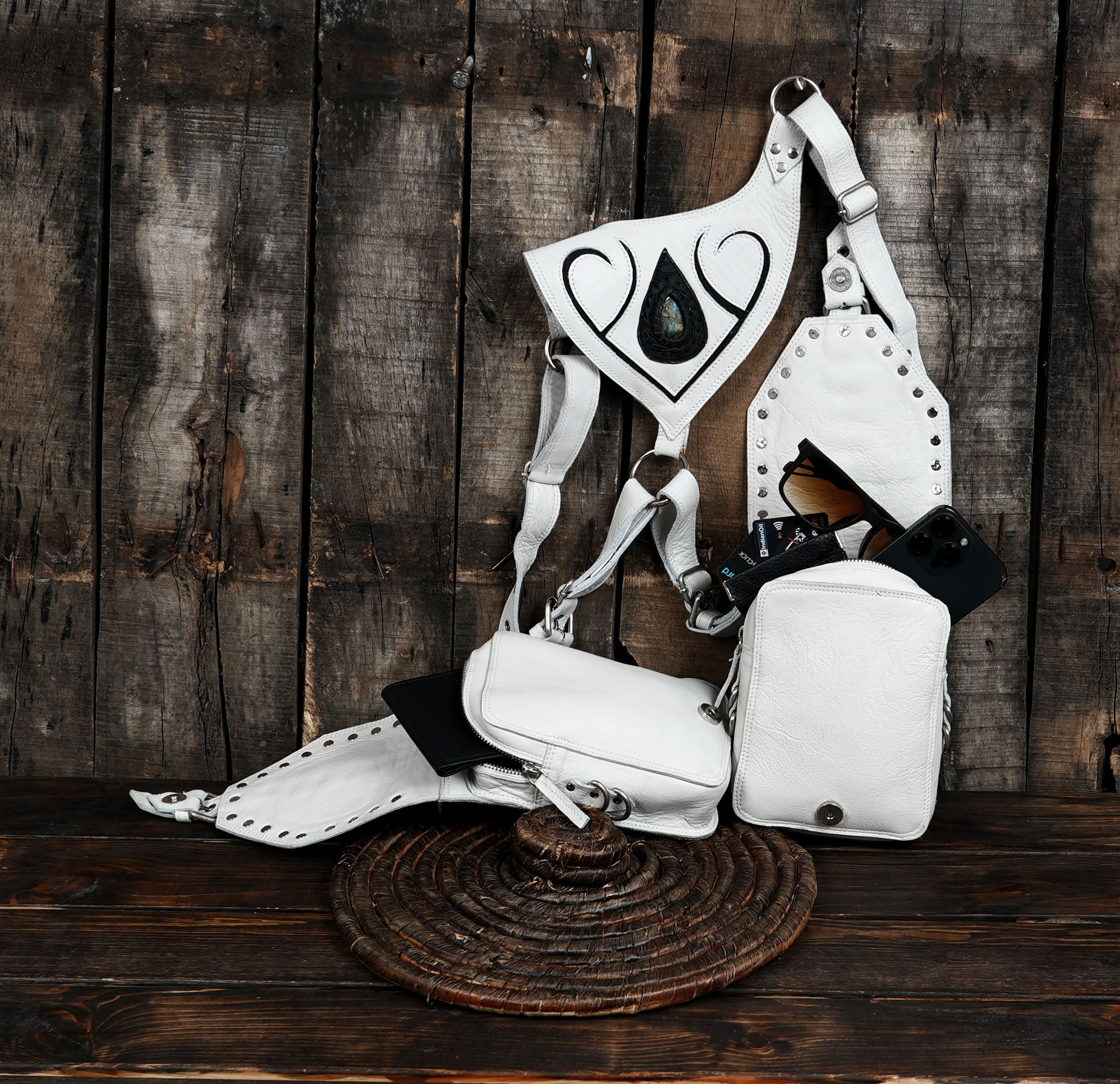 The adjustable straps ensure a secure and comfortable fit, making it a versatile unisex piece.