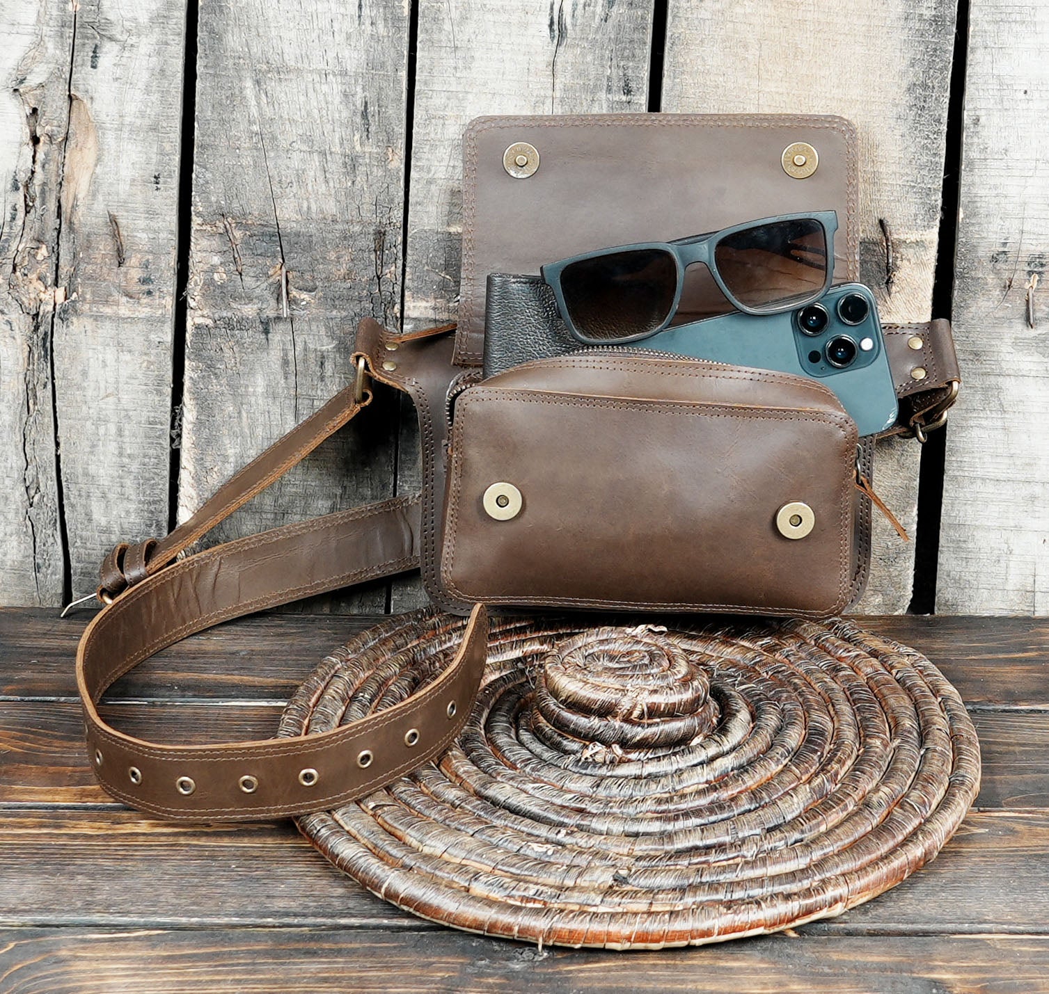 Authentic Western leather bag made in the USA