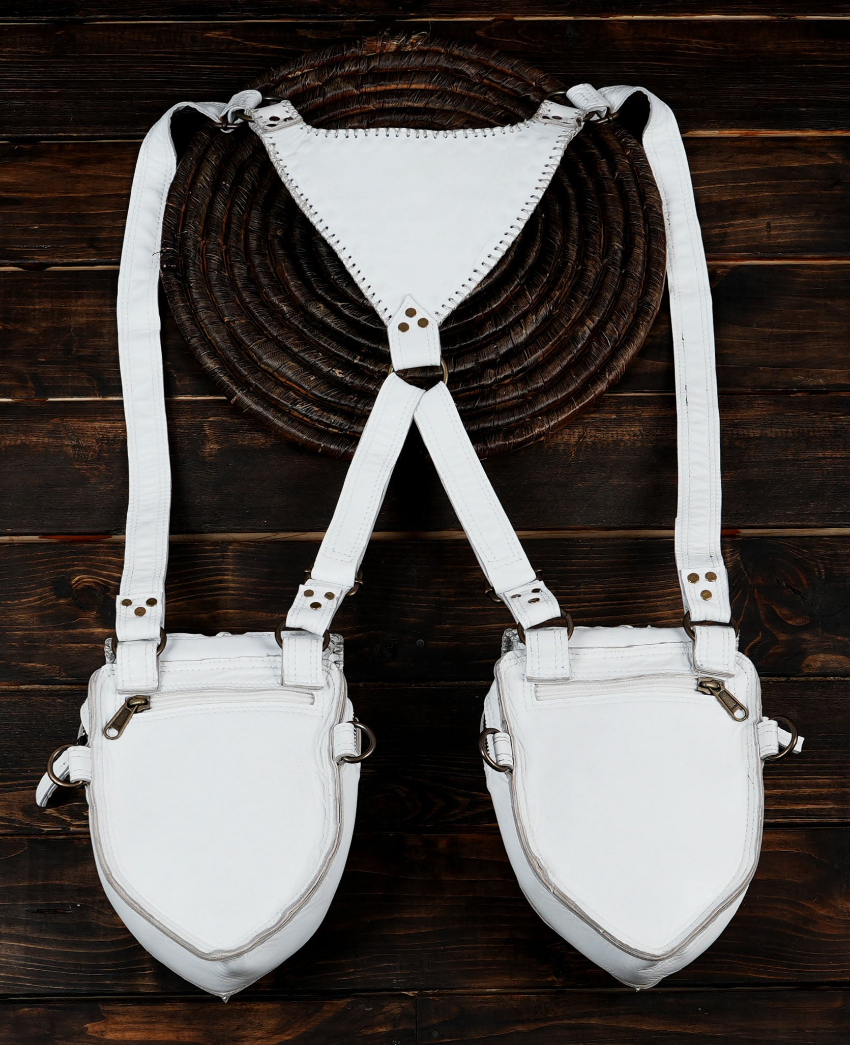 Genuine leather holster bag || holster bag || travel bag || shoulder bag || Adjustable straps || Utility Holster || with back side zipper in unique design 