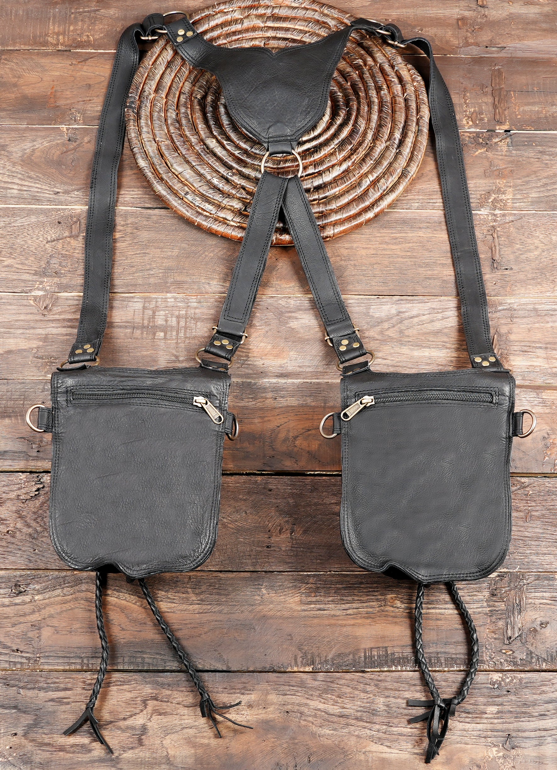 Women’s gothic festival holster bag with dual compartments