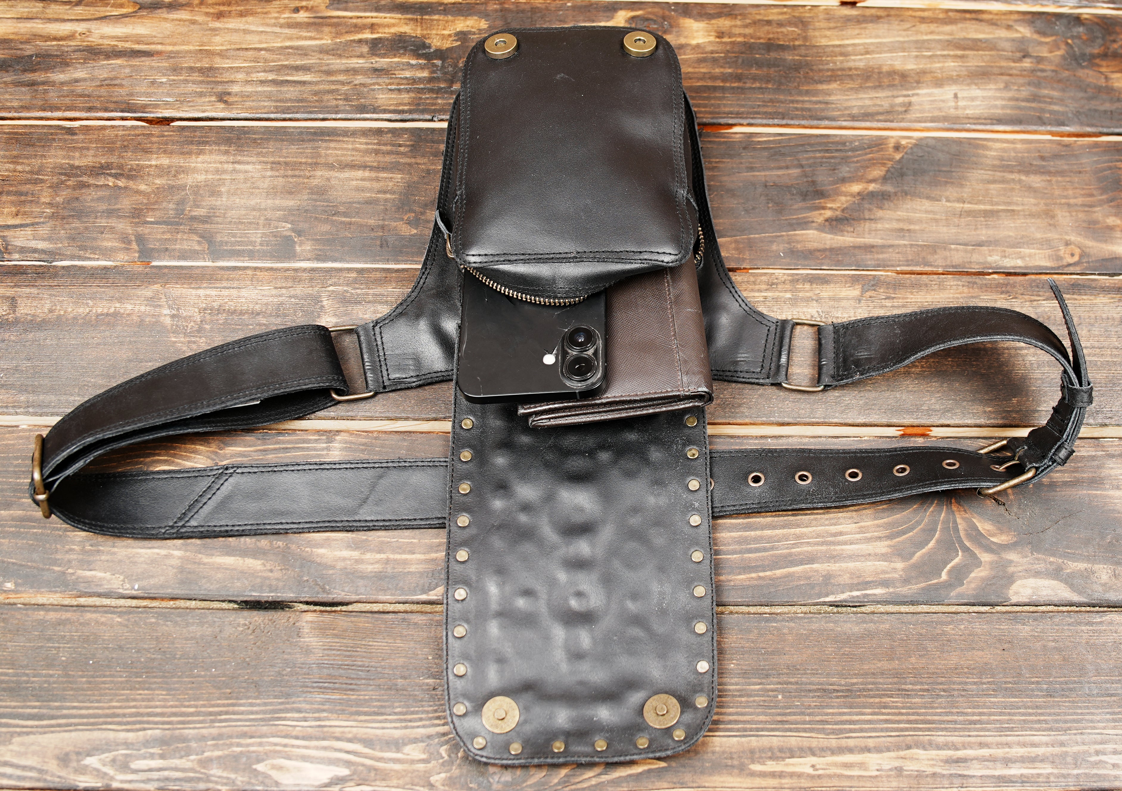 leather Belt Pouch bag, bike belt bag, Hip Bag, utility belt, thigh bag, waist Bag, Hip Holster