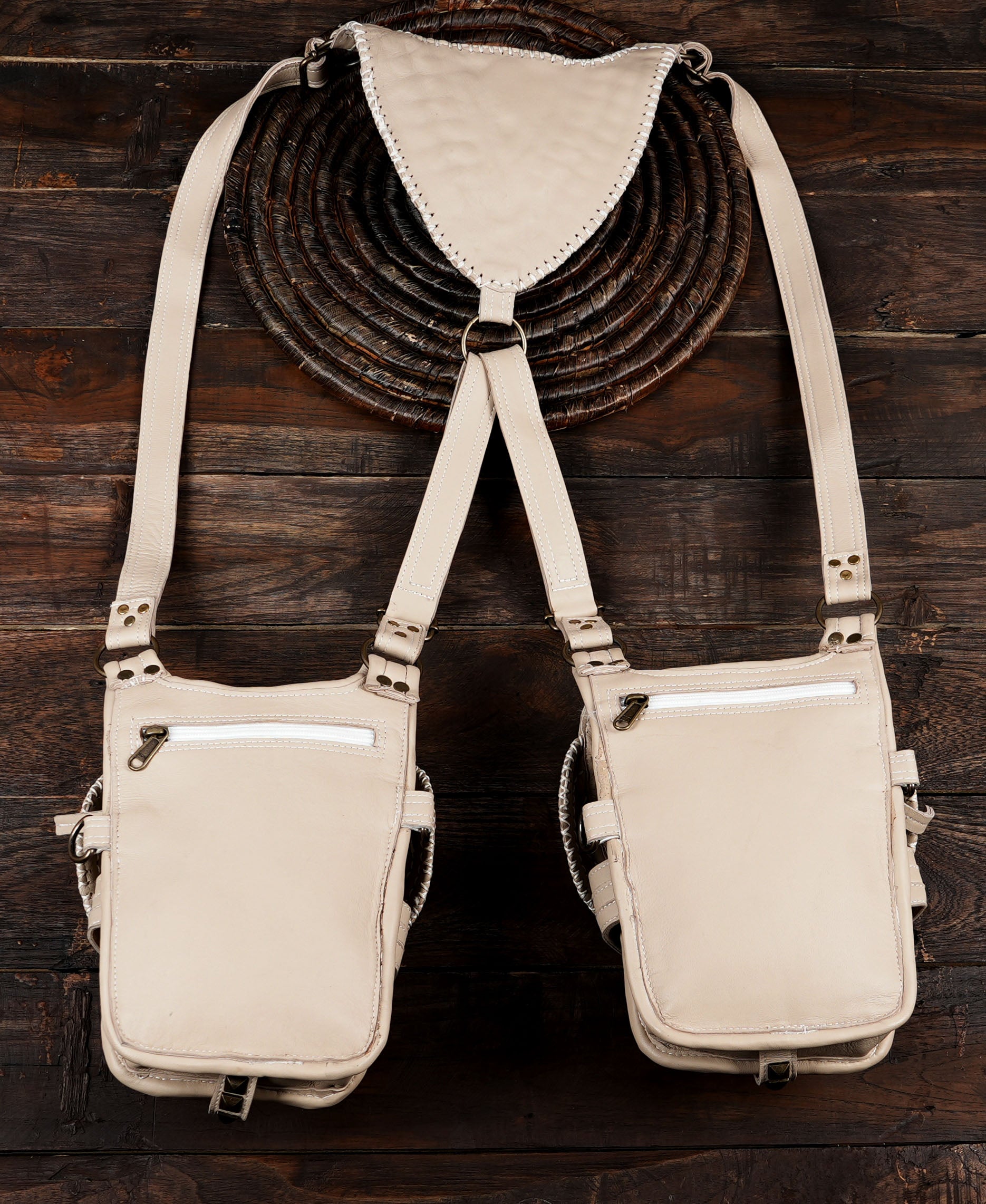 Handmade Genuine Leather Holster with Adjustable Straps || Steampunk Style Leather Holster (LT-AB-HLS-6003)