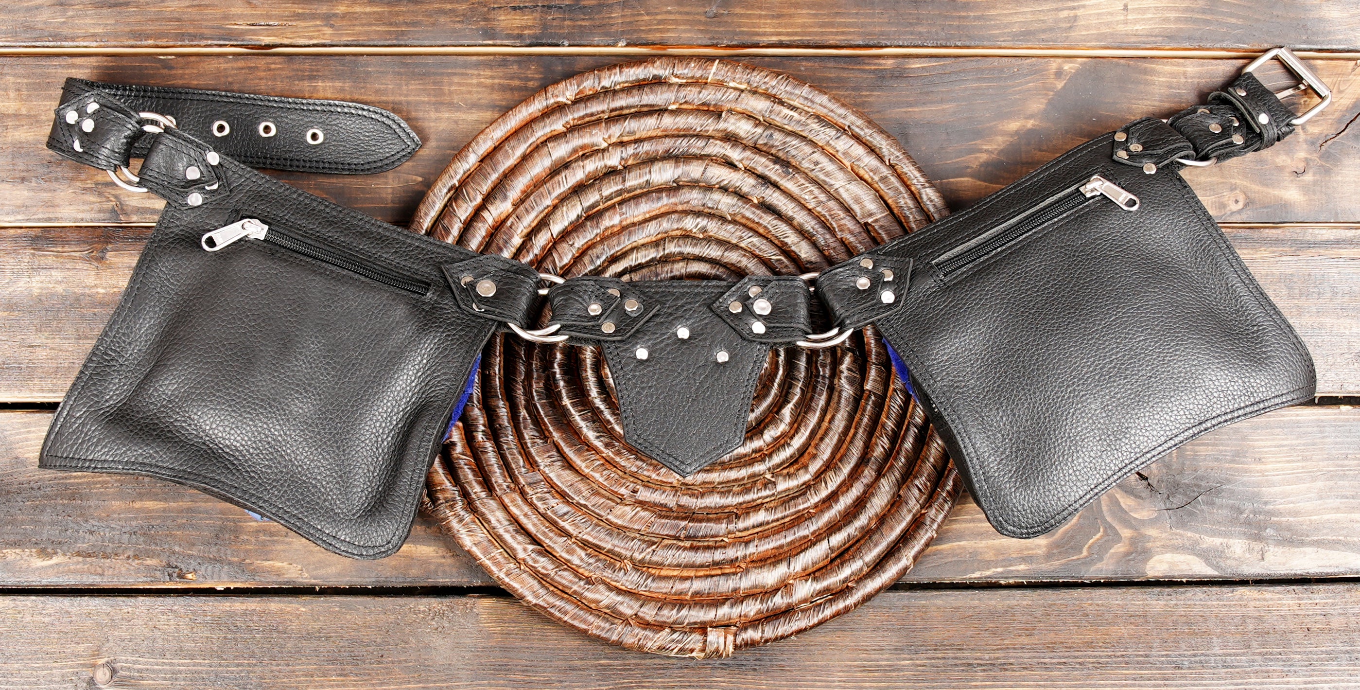 Festival fashion belt bag with gemstone centerpiece