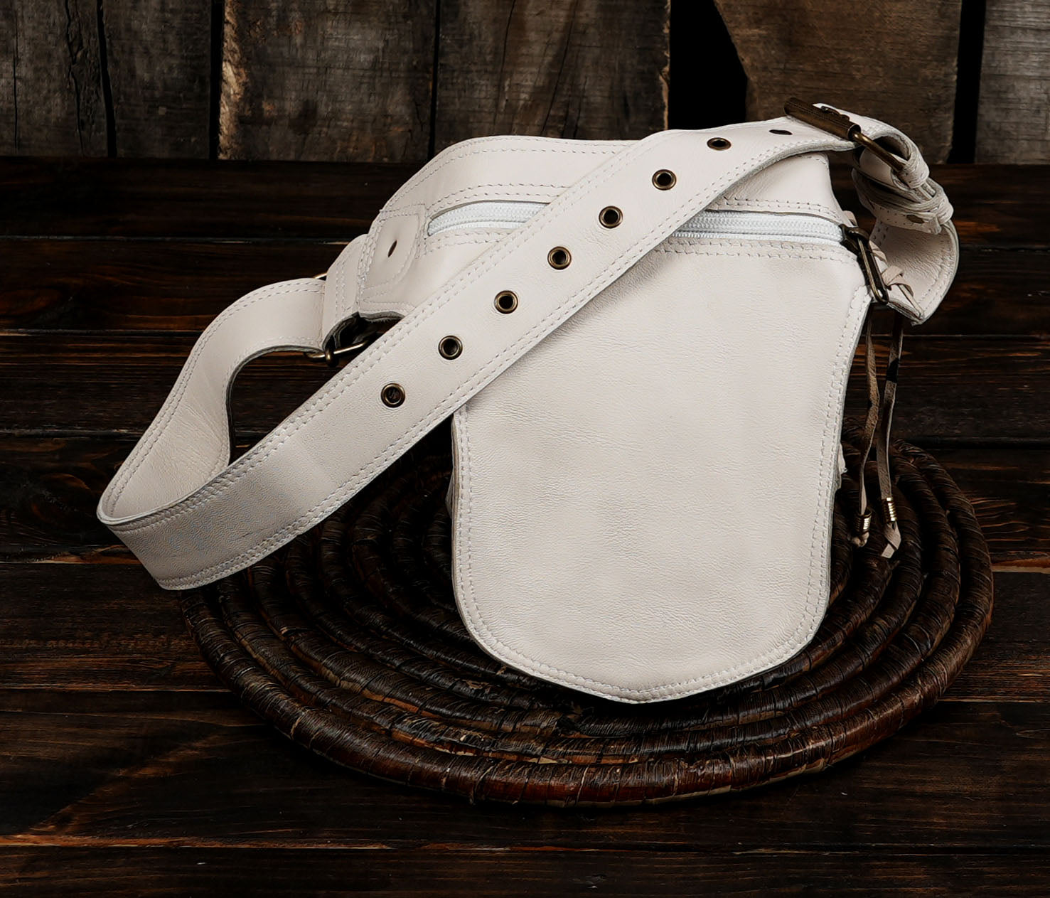 Handmade gemstone hip pouch for men and women