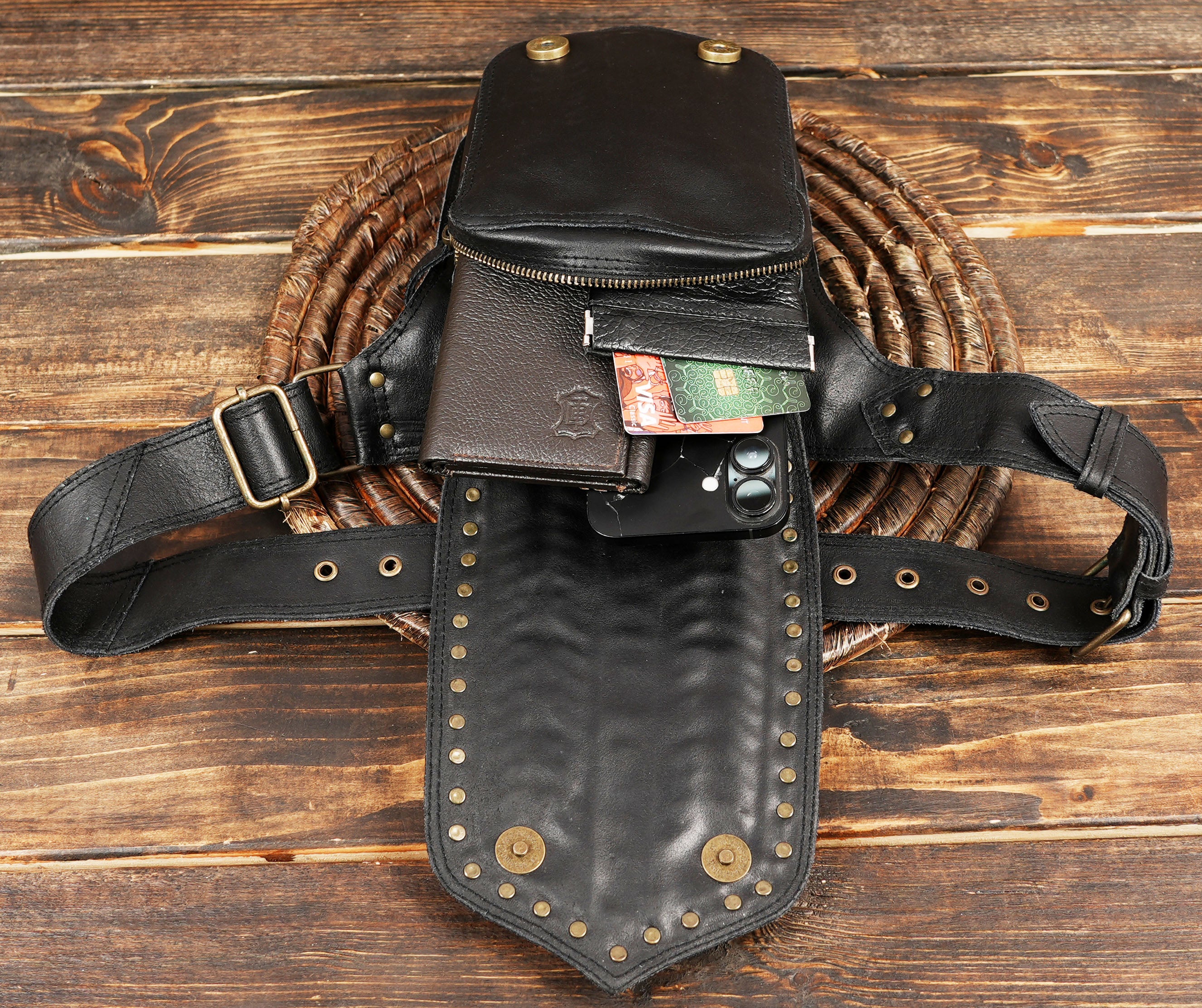 Leather Belt Bags 
