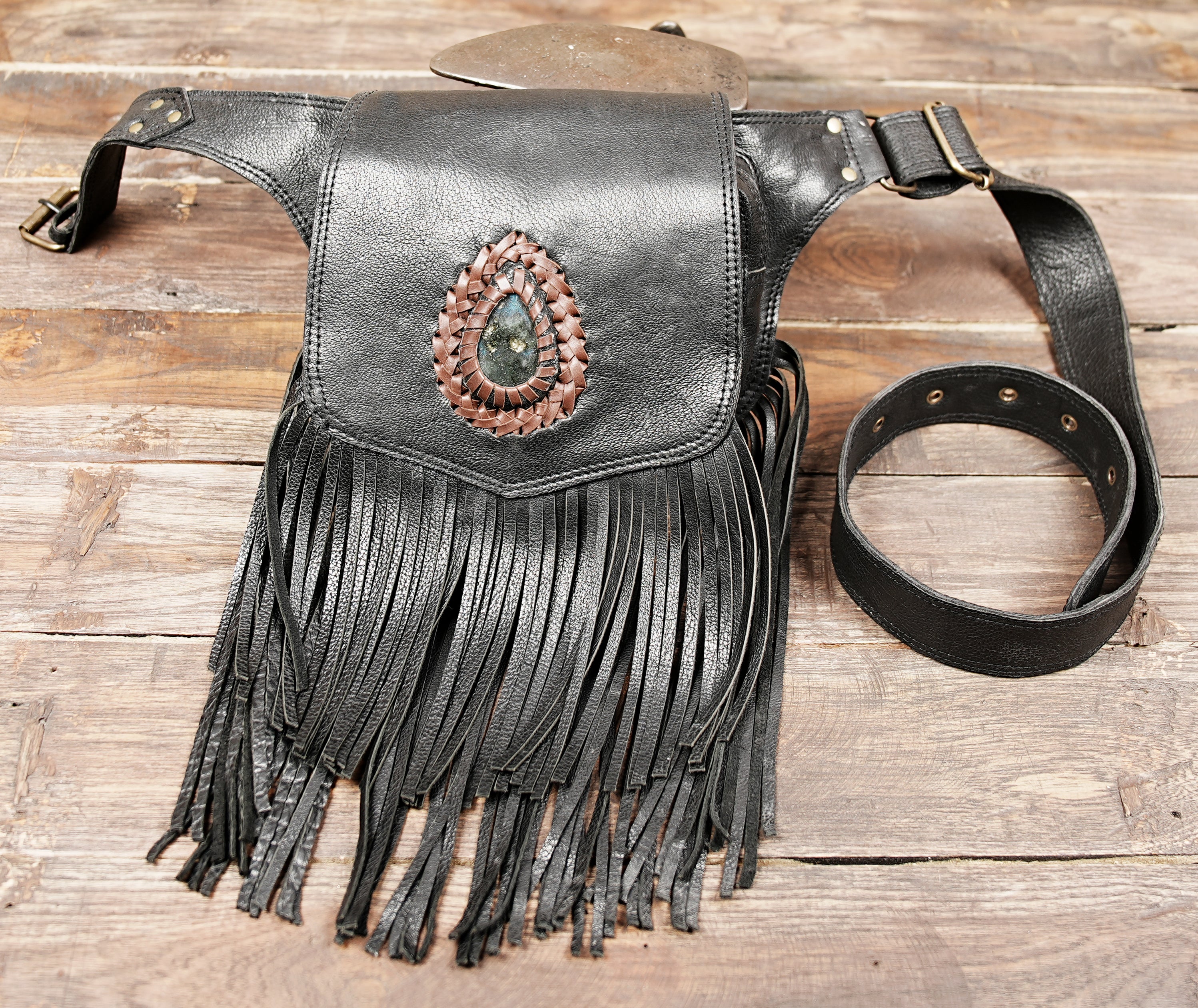 Boho Leather Fanny Pack | White Fringe Purse | Waist Hip Bag Women | Custom Bride Purse | White Leather Hip Bag | Boho Waist Bag Fringe  both women and men 