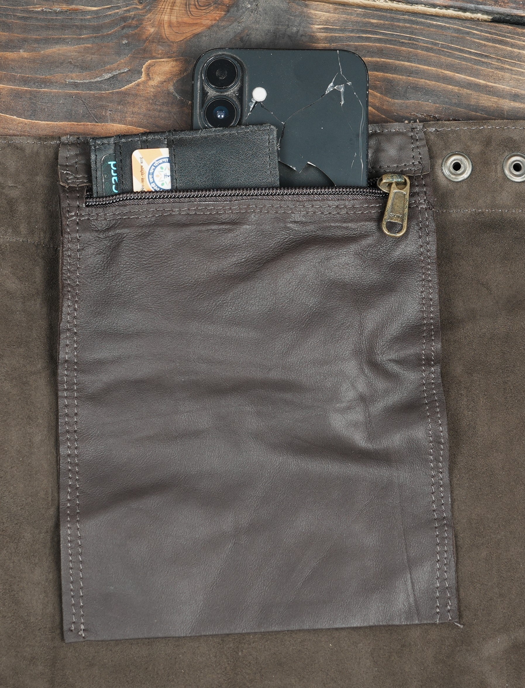 Fantasy cosplay leather skirt with nature theme