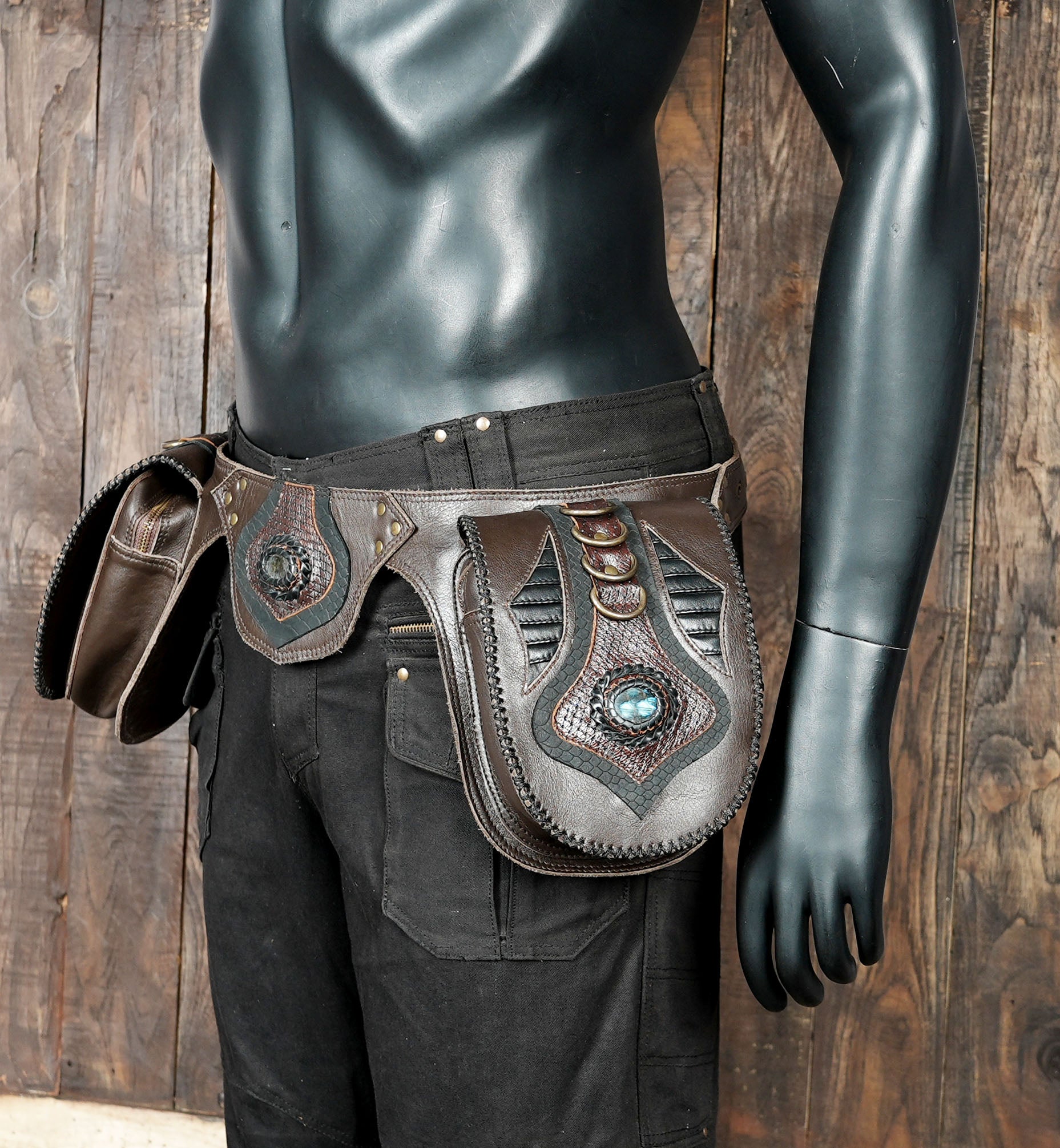 Spacious compartments for wallet, phone & small items