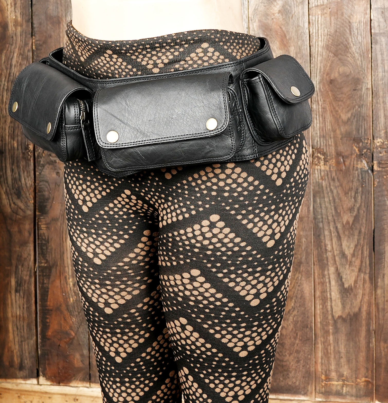 Handmade from genuine black leather with premium craftsmanship