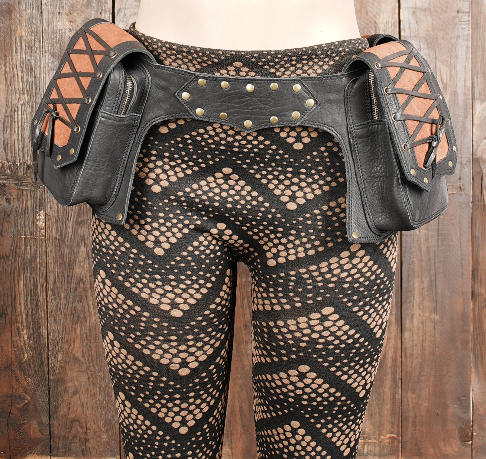 Perfect for festivals, Burning Man, cosplay, tribal wear, boho fashion, and Renaissance fairs, this leather utility belt is both a practical storage solution and a statement piece.