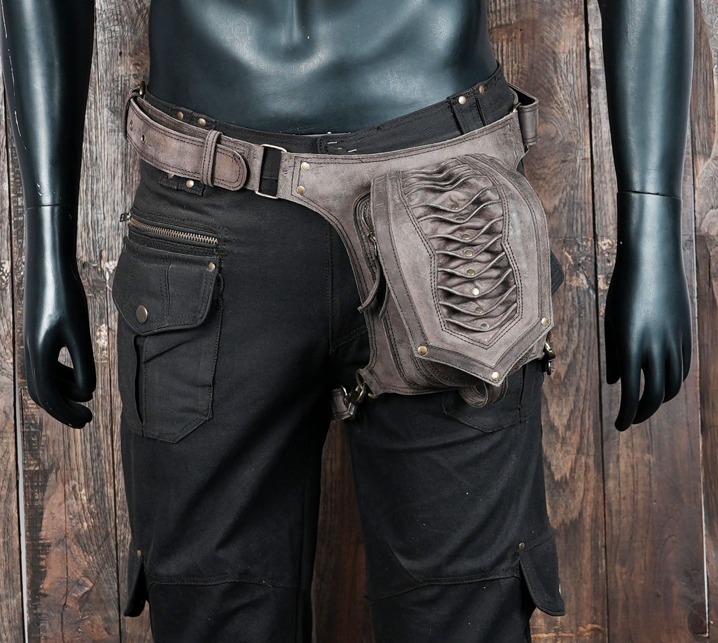 Handmade leather Thigh  belt with unique (LT/AB/WBTS/6013)