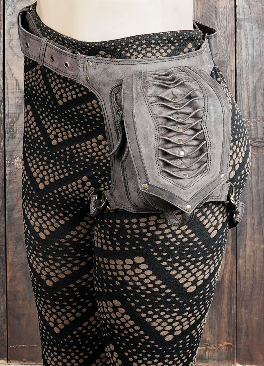 Handmade leather Thigh  belt with unique (LT/AB/WBTS/6013)