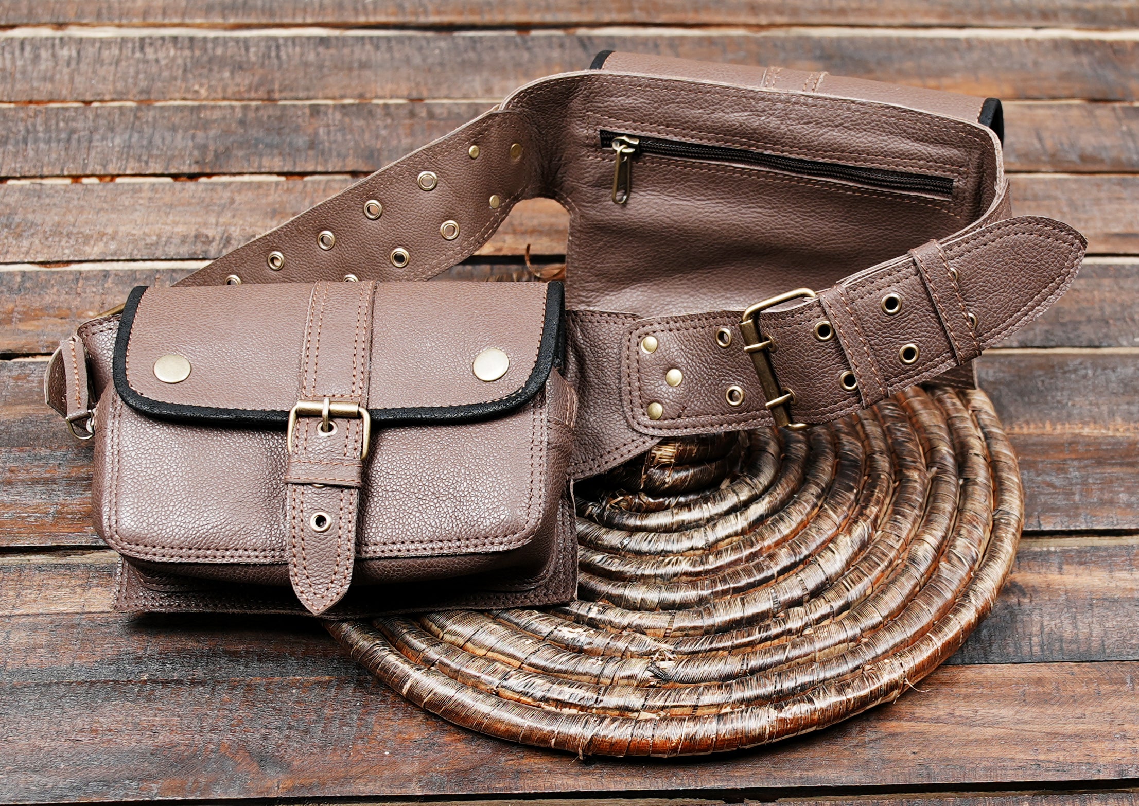 Buy Leather Utility Belt Bag | Festival Fanny Pack | Travel Hip Bag | Pocket & Pouch Online in USA