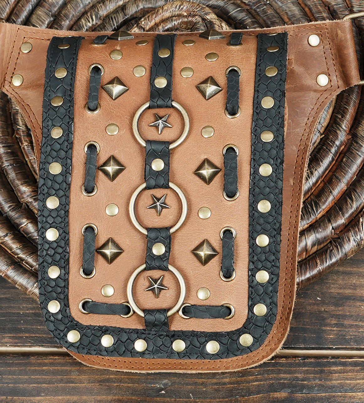 Handmade artisan belt crafted with durable stitching and soft leather.