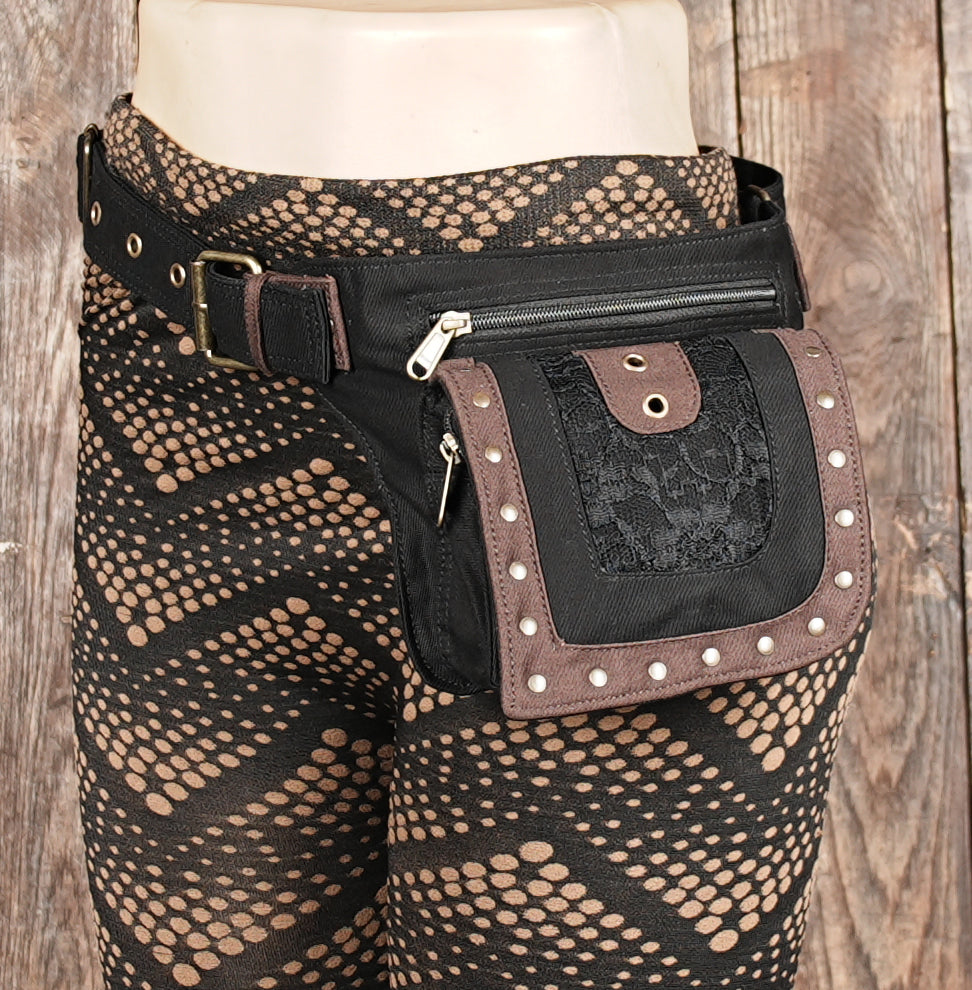 Waist Pouch Bag for Men Stylish Hip Belt Bag Travel Document Holder with Adjustable Strap for Men & Women