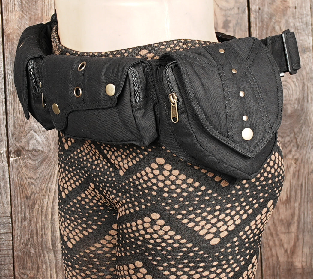 Waist Bag Fanny Pack Travel Handy Hiking Zip Pouch Money Phone Belt Bum Bag with Adjustable Strap for Men and Women