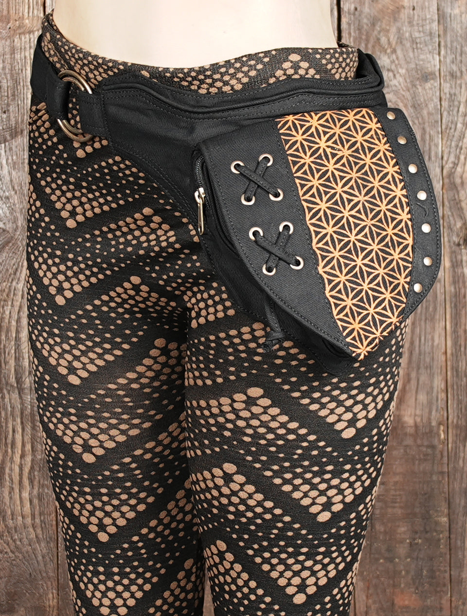 Canvas Rockstar Festival Belt: Brass Accents, Utility Pocket Belt