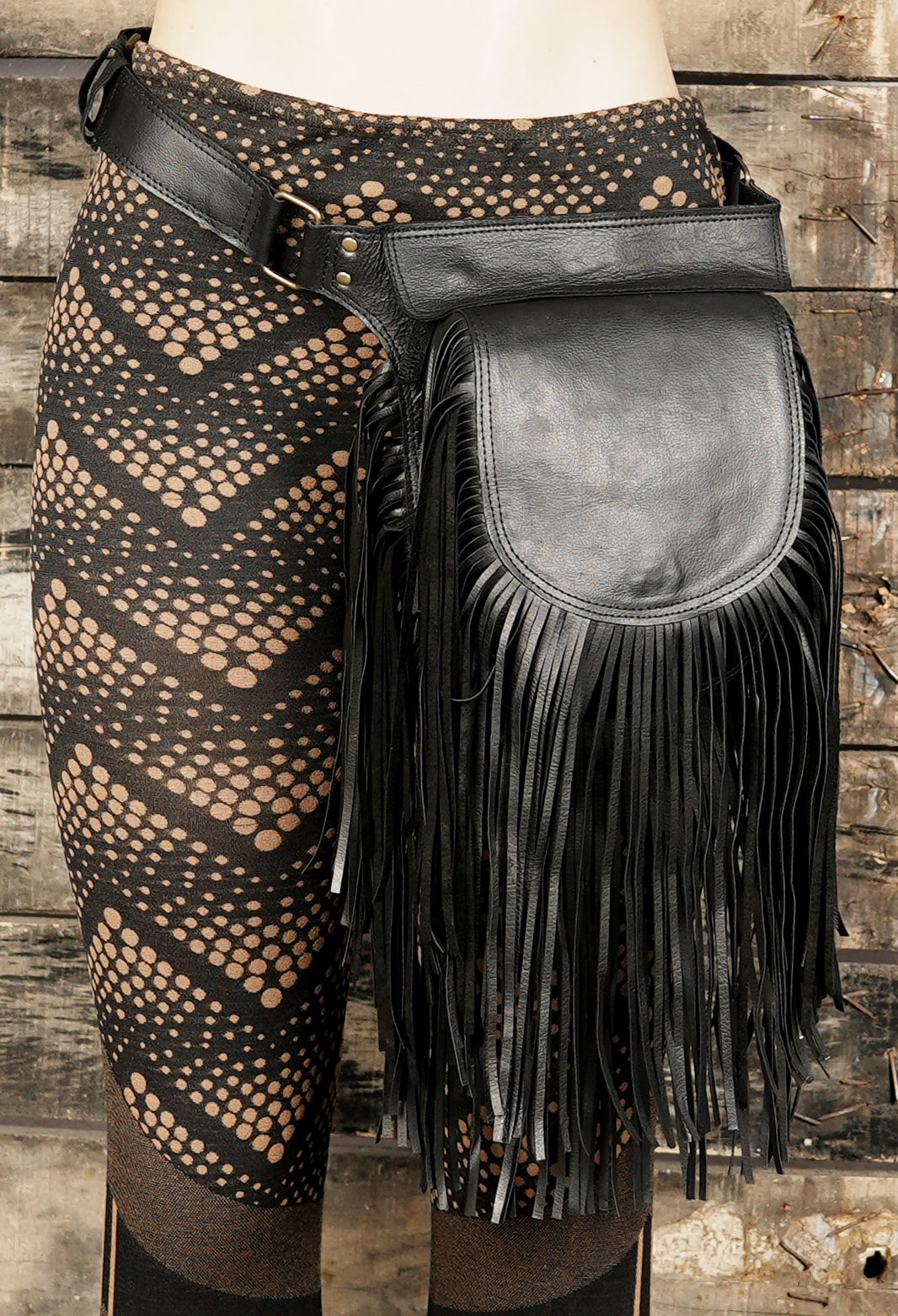 stylish festival leather hip belt bag