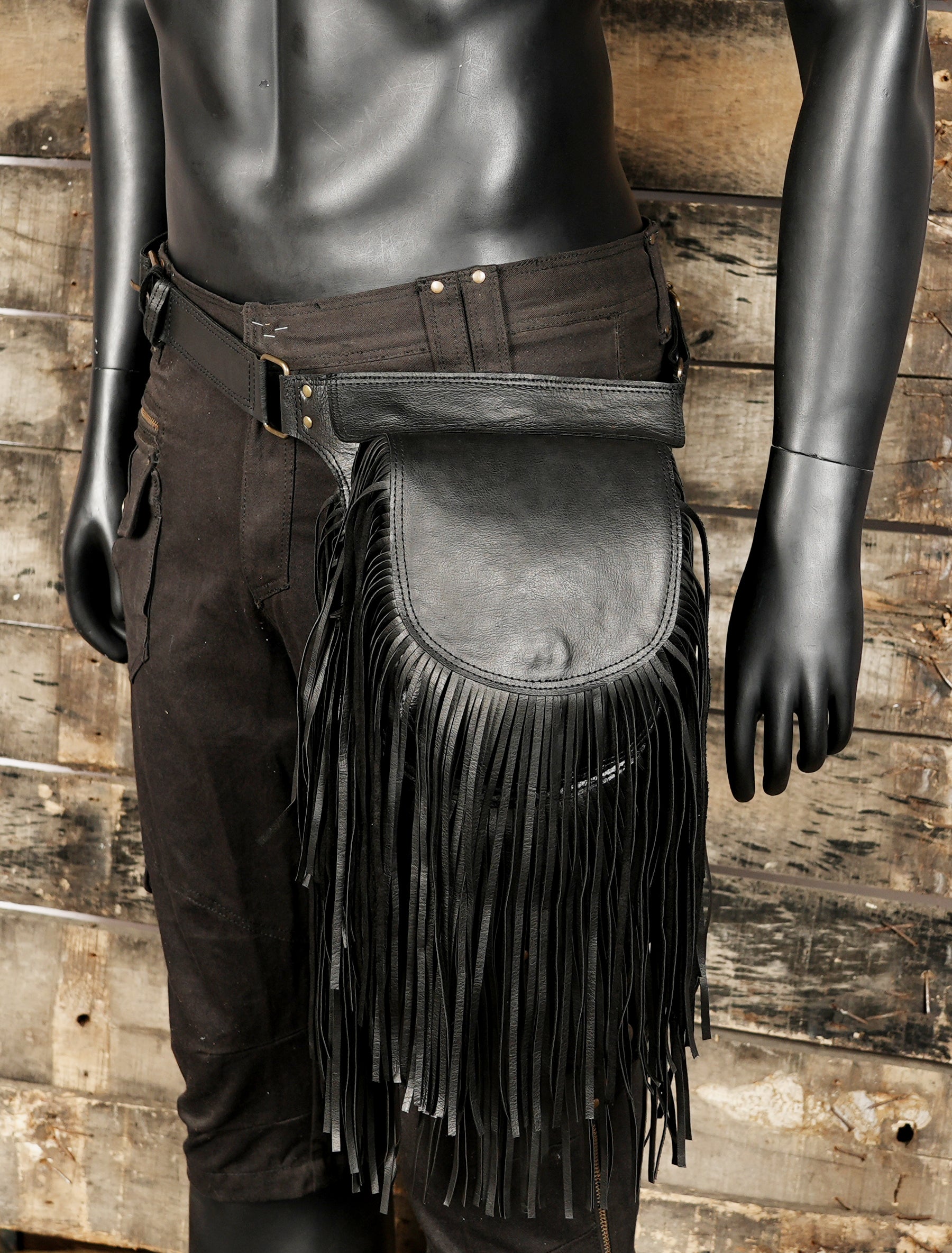Leather Utility Belt: Festival Steampunk Hip Bag