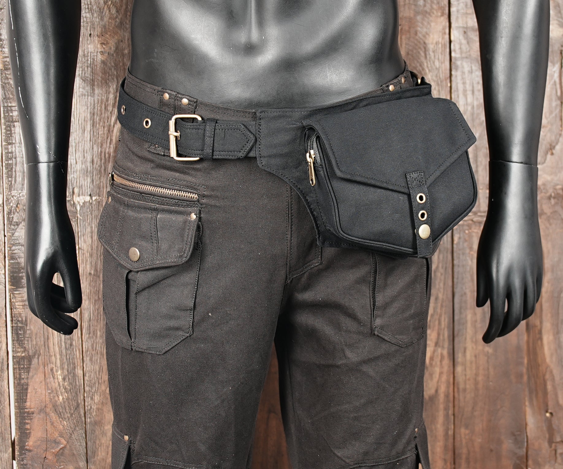 Black hip pouch fanny pack