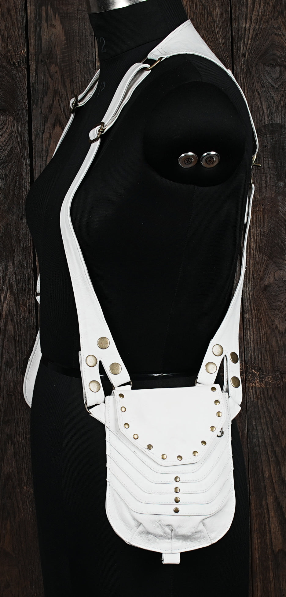 Leather Holster Bag, Festival Holster, Pocket Holster, Steampunk Accessories, Utility Holster, Burning Man Holster and biker holster mobile pocket 