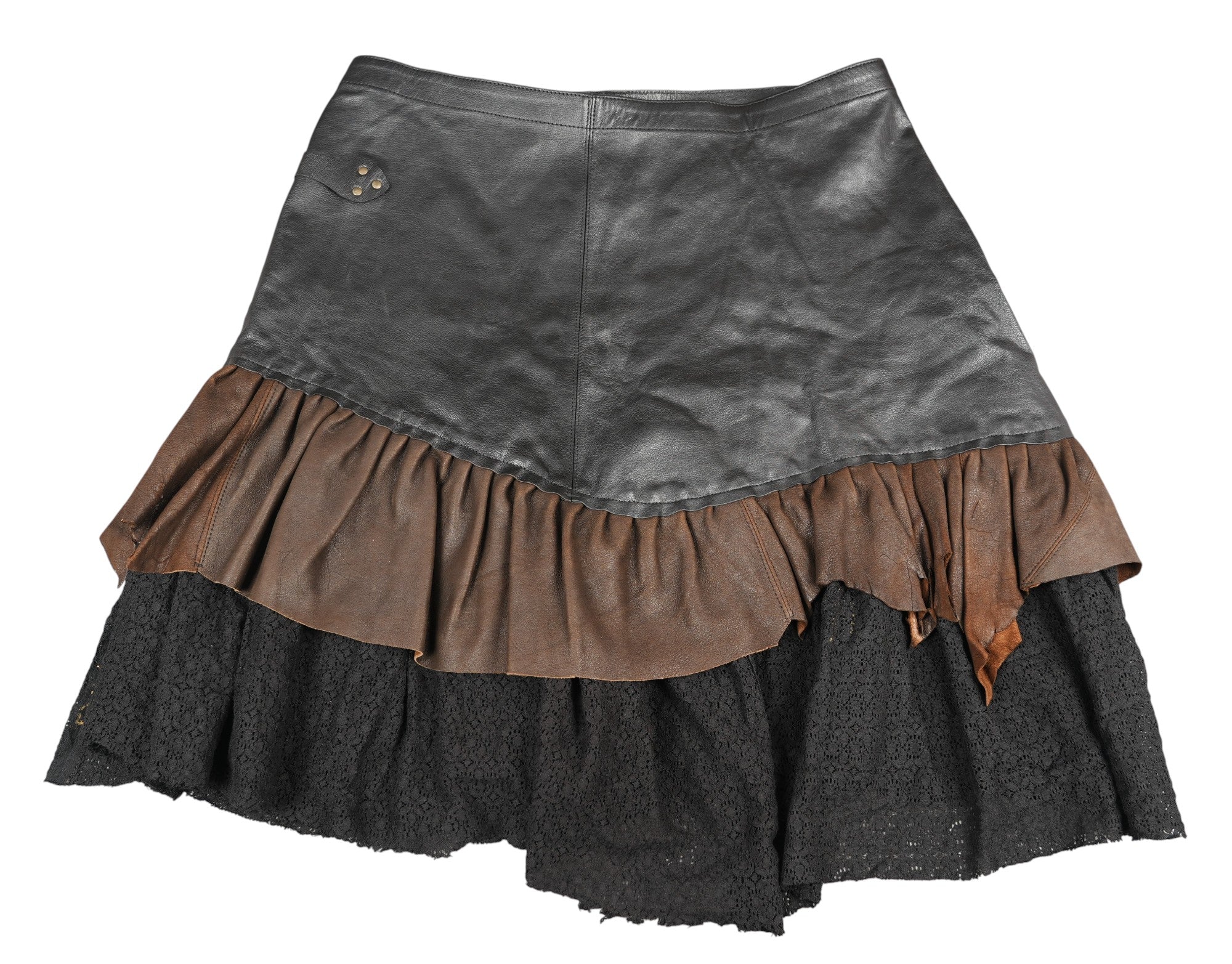 Artisan leather skirt belt for festivals and cosplay
