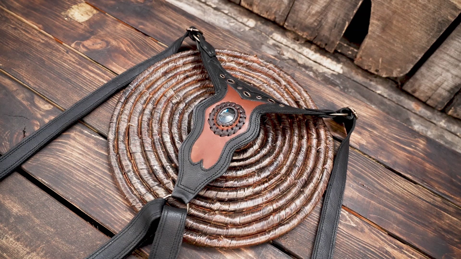 Buy Leather Holster With Laborite Gems Stone Online in usa