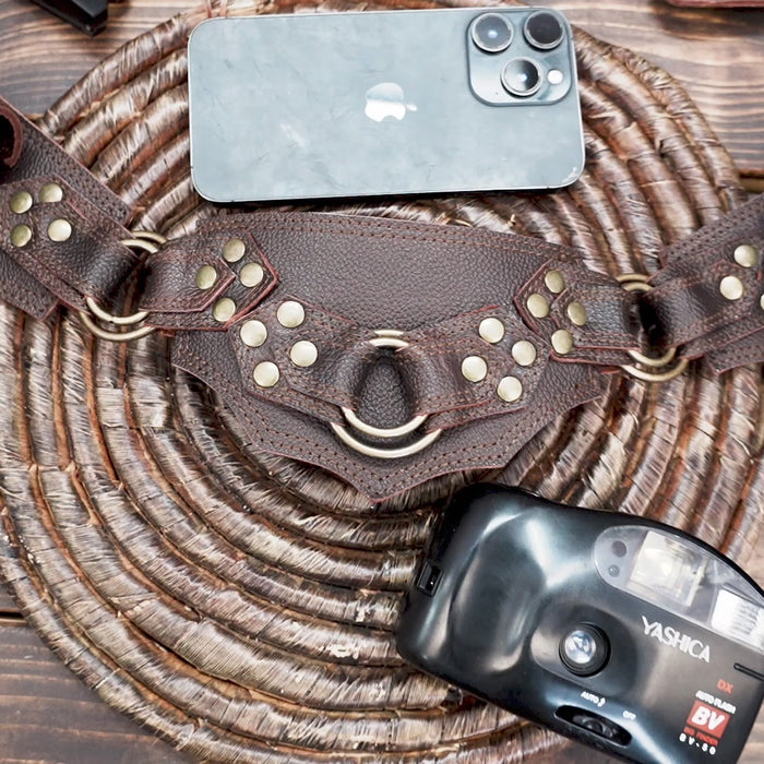 Buy Leather Utility Belt Bag | Festival Fanny Pack | Travel 