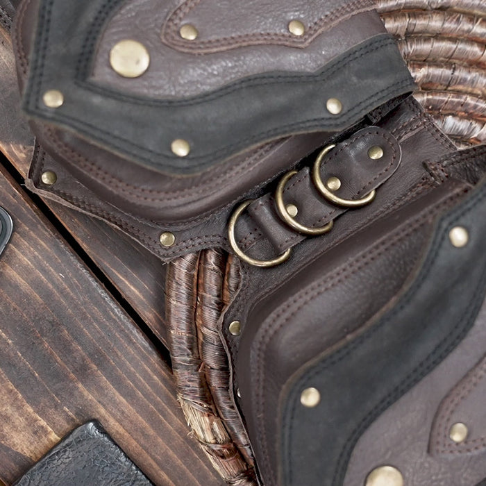 Brown Leather Waist Belt with Pouches – Steampunk & Gothic Cosplay Holster