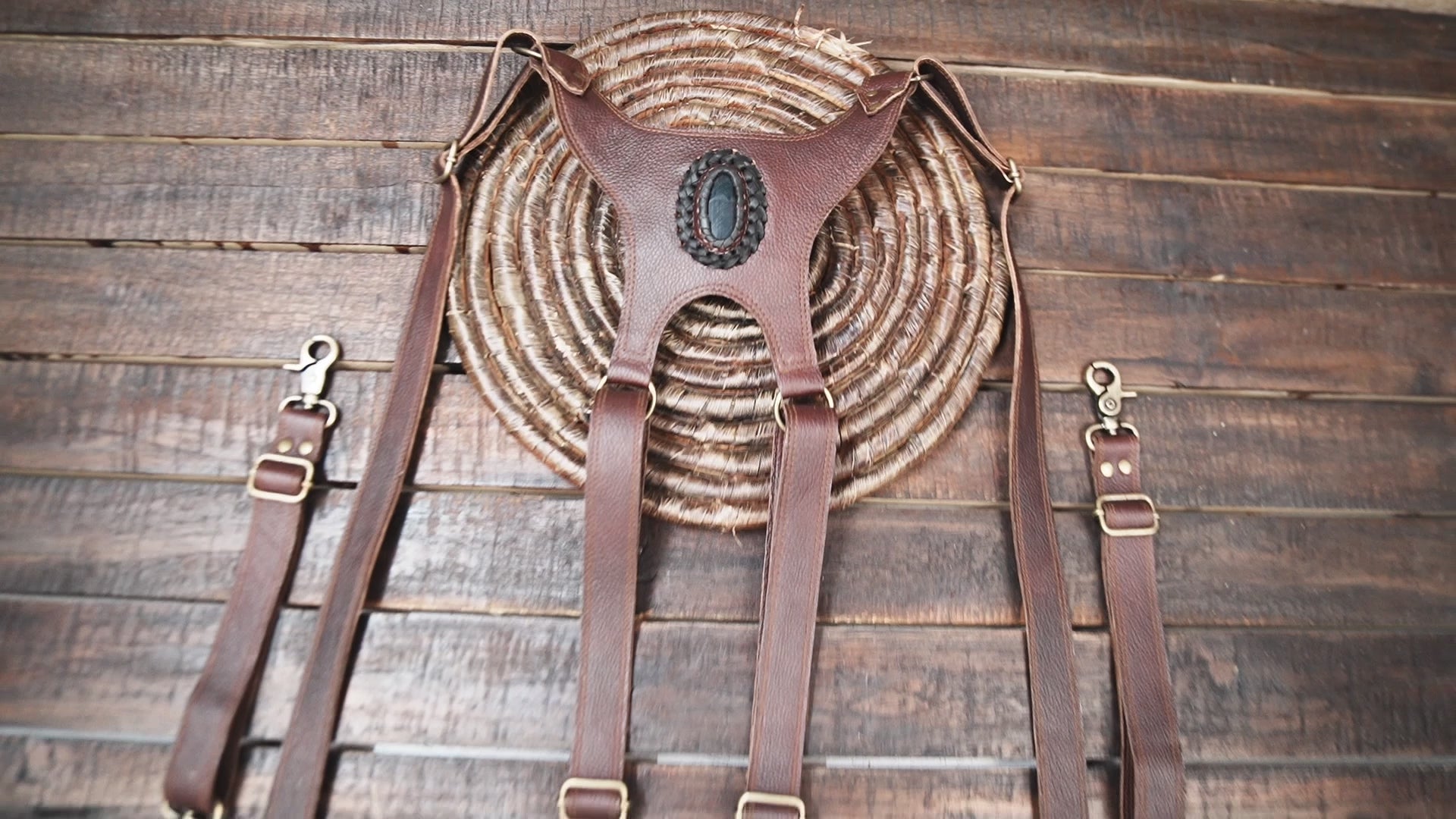 Handmade Leather Holster Bag Dual Pocket (LT-AB-HLS-6152)