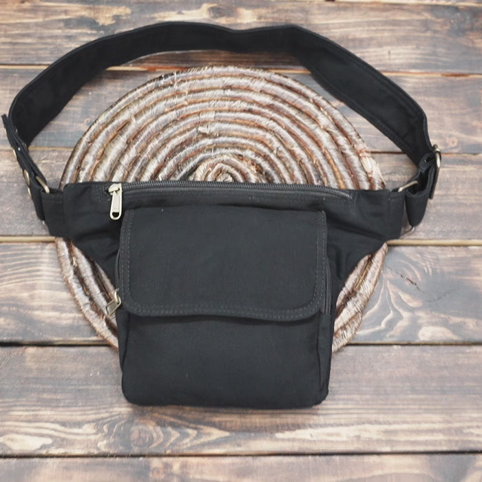 Canvas Festival Utility Functional Pocket Belt, Phone Compartment, Gypsy Bag, Fanny Hip Pack Travel Pouch 